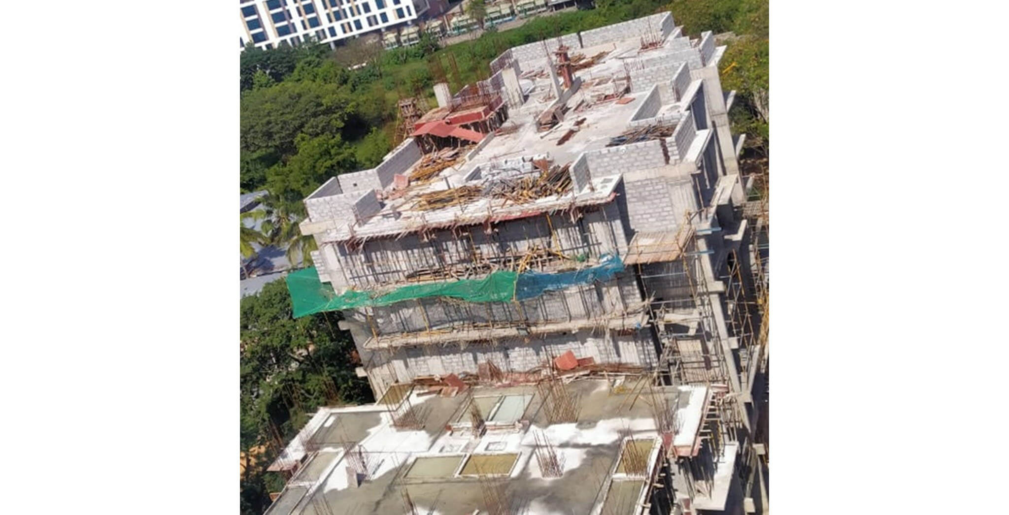 Aug 2020 - Q Block: Up to 4th floor block work completed; 2nd floor internal plastering work-in-progress.