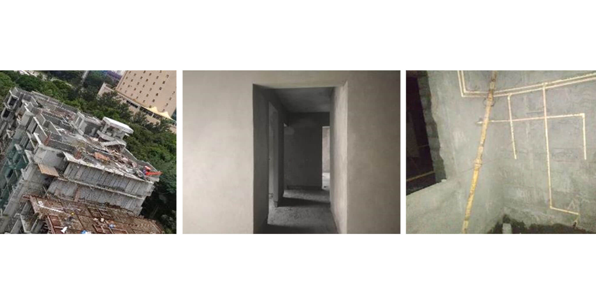 Sep 2020 - A Block: Above Terrace floor LMR top slab concreting and 4th floor block work completed; 3rd floor plastering and ground floor PHE pipeline work-in-progress