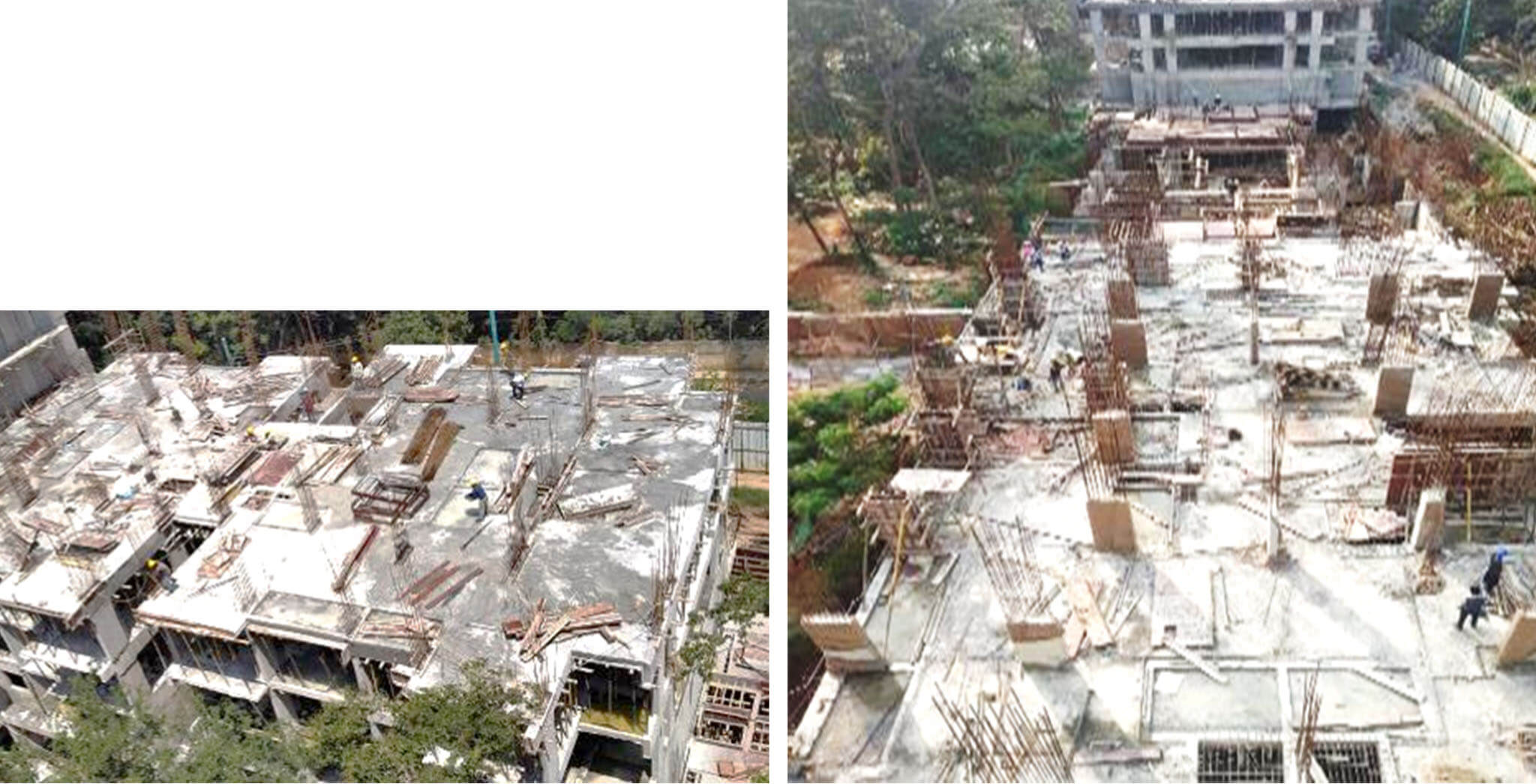 Sep 2020 - B Block: 3rd floor slab concreting and ground floor block work completed