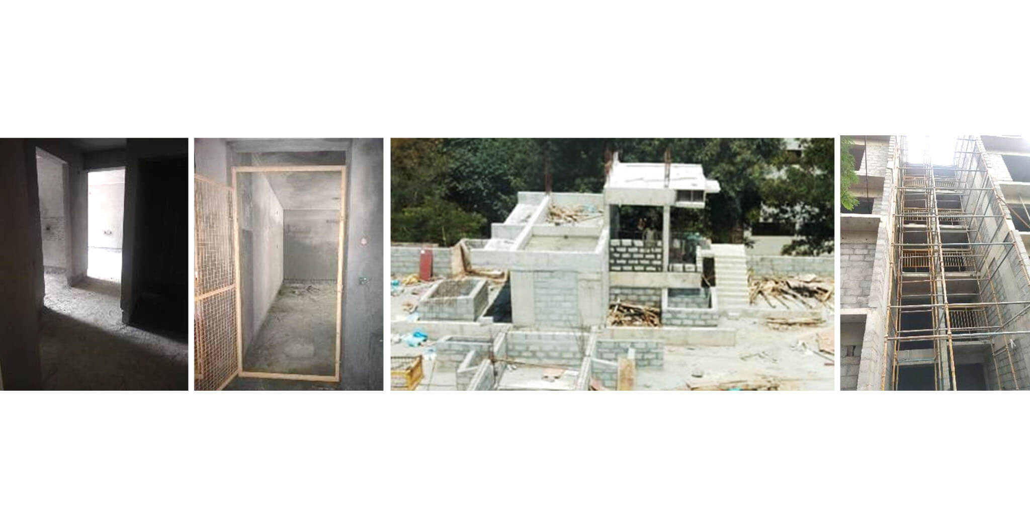 Sep 2020 - F Block: LMR top slab concreting completed; 3rd floor plastering and balcony railing work-in-progress