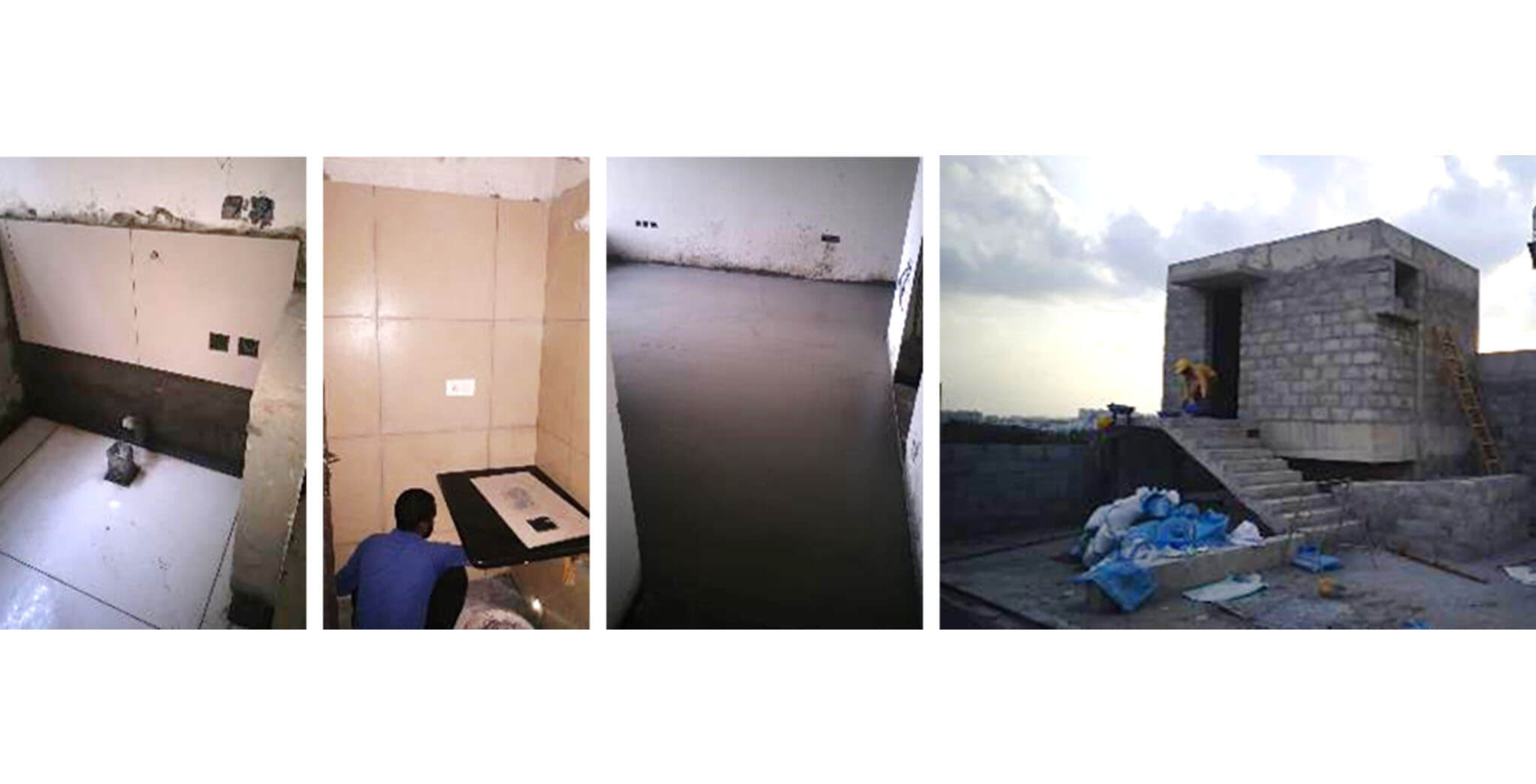 Sep 2020 - K Block: LMR block, 1st floor kitchen and toilet dado, and 1st floor IPS flooring work-in-progress