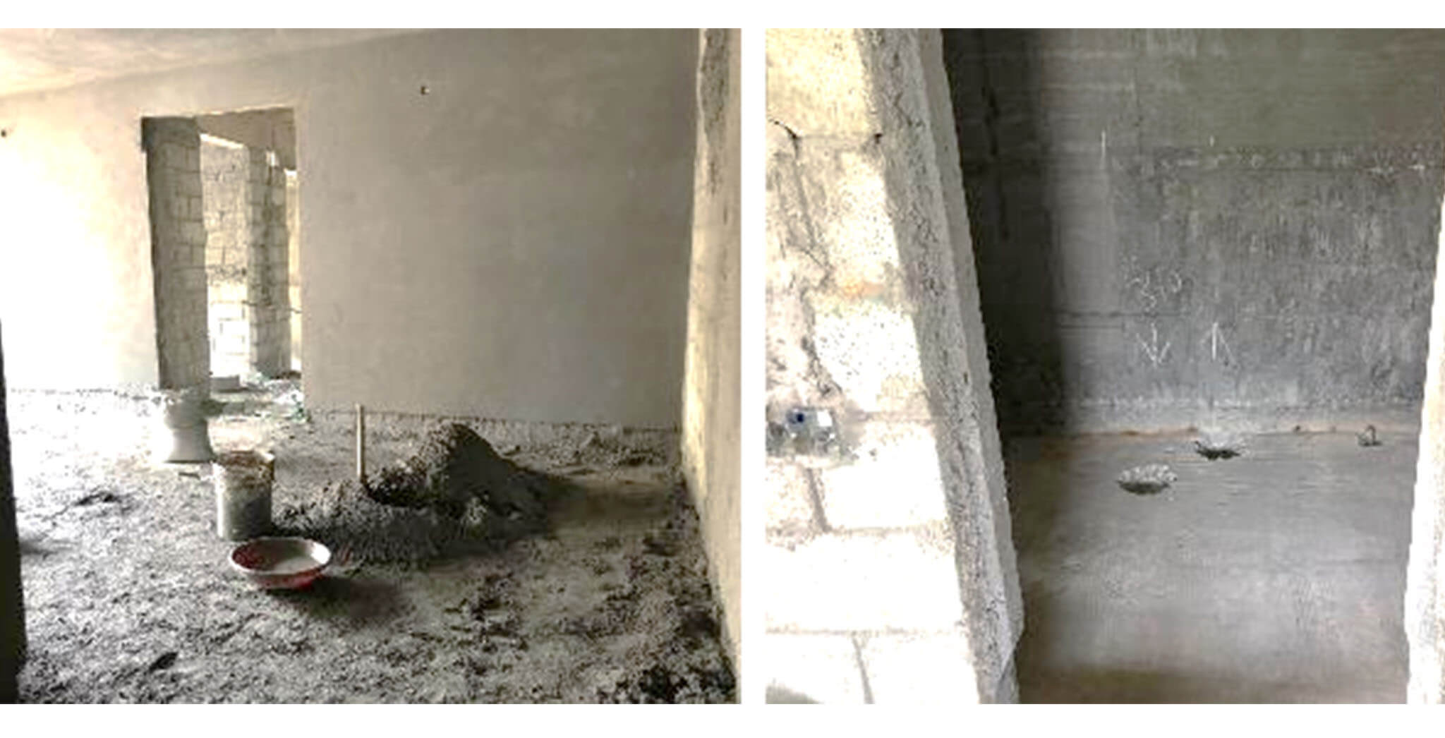 Sep 2020 - Q Block: 2nd floor water proofing, 3rd floor internal plastering work-in-progress