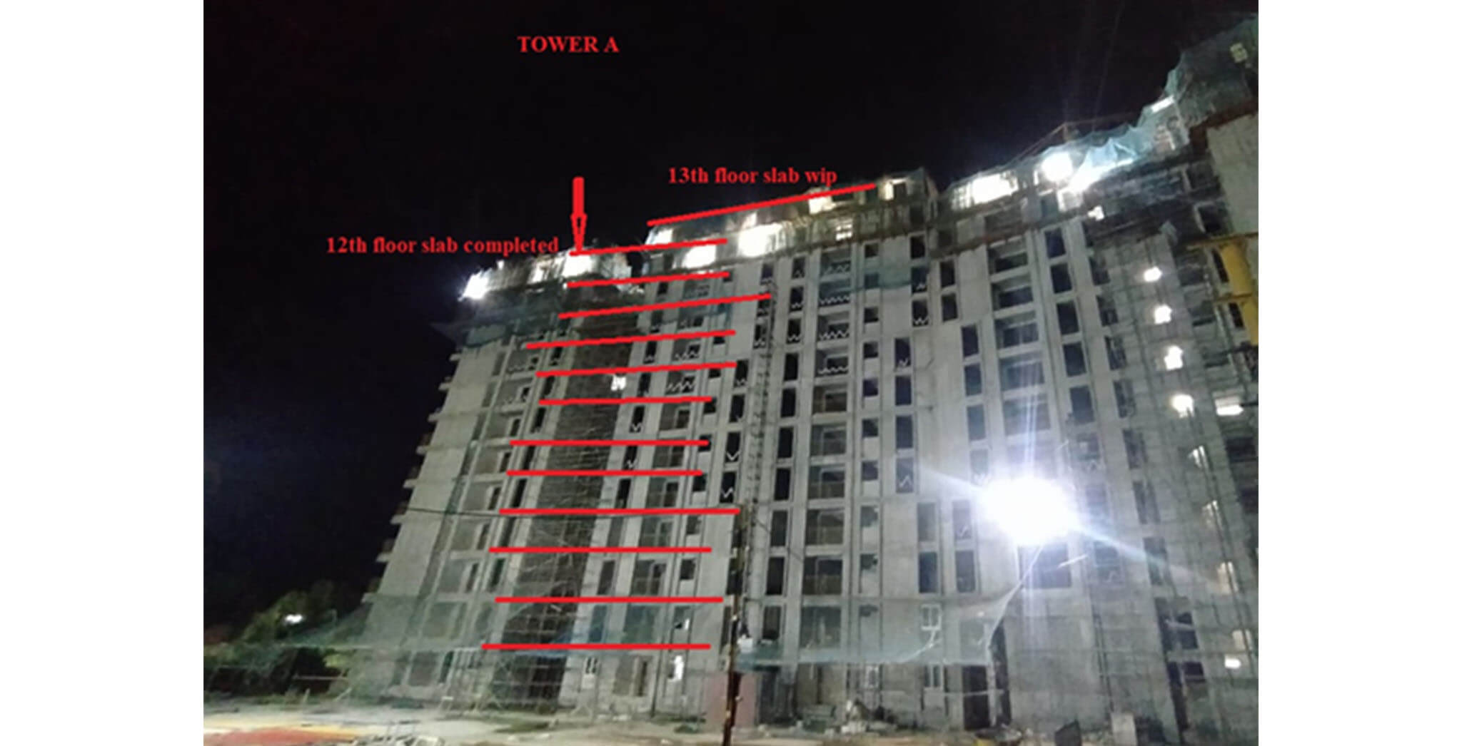 Sep 2020 - Serene: B05 Tower/Wing A—Casting of 12th floor slab was completed on September 4th 2020