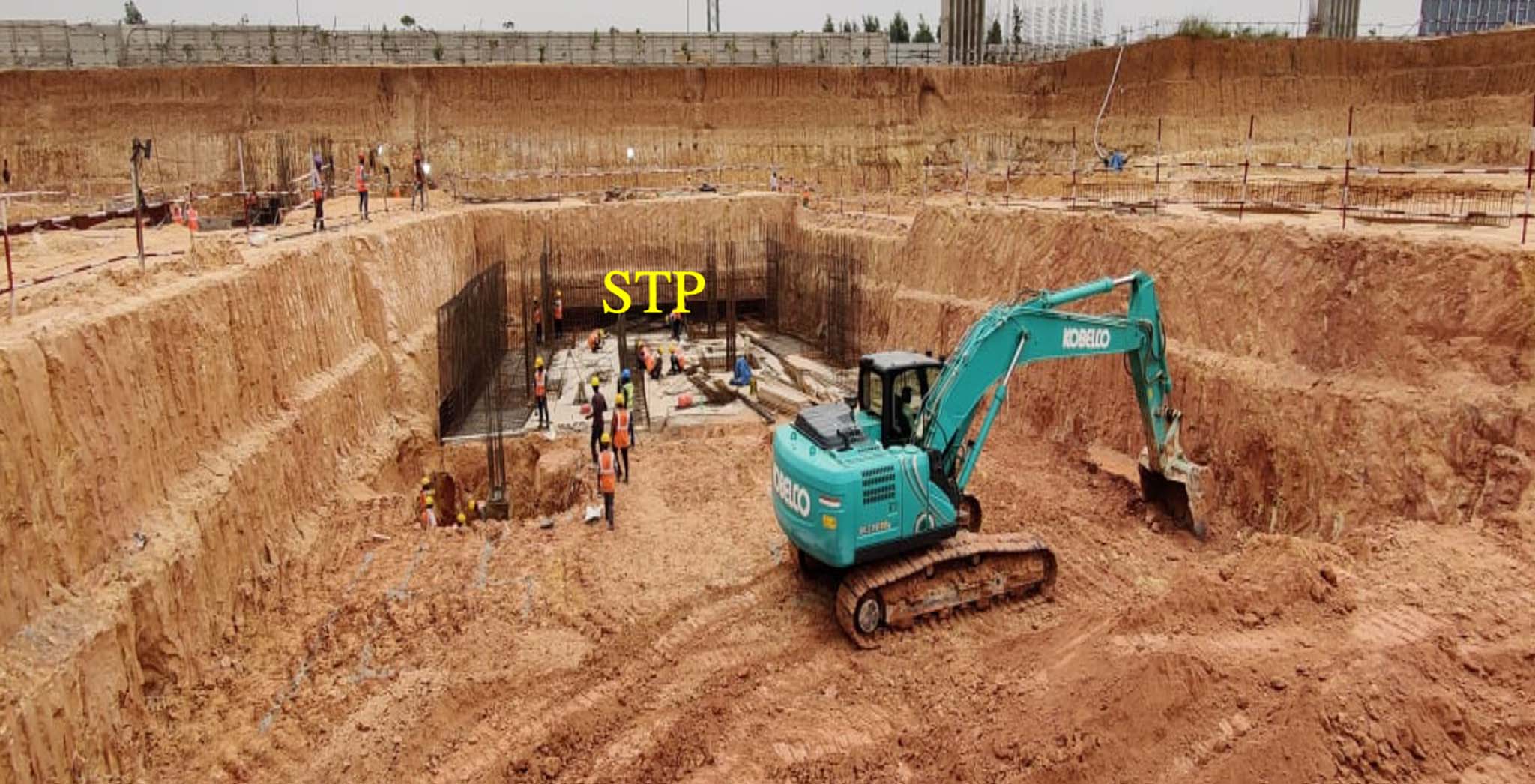 Oct 2020 - Jasper Block: STP foundation excavation work-in-progress