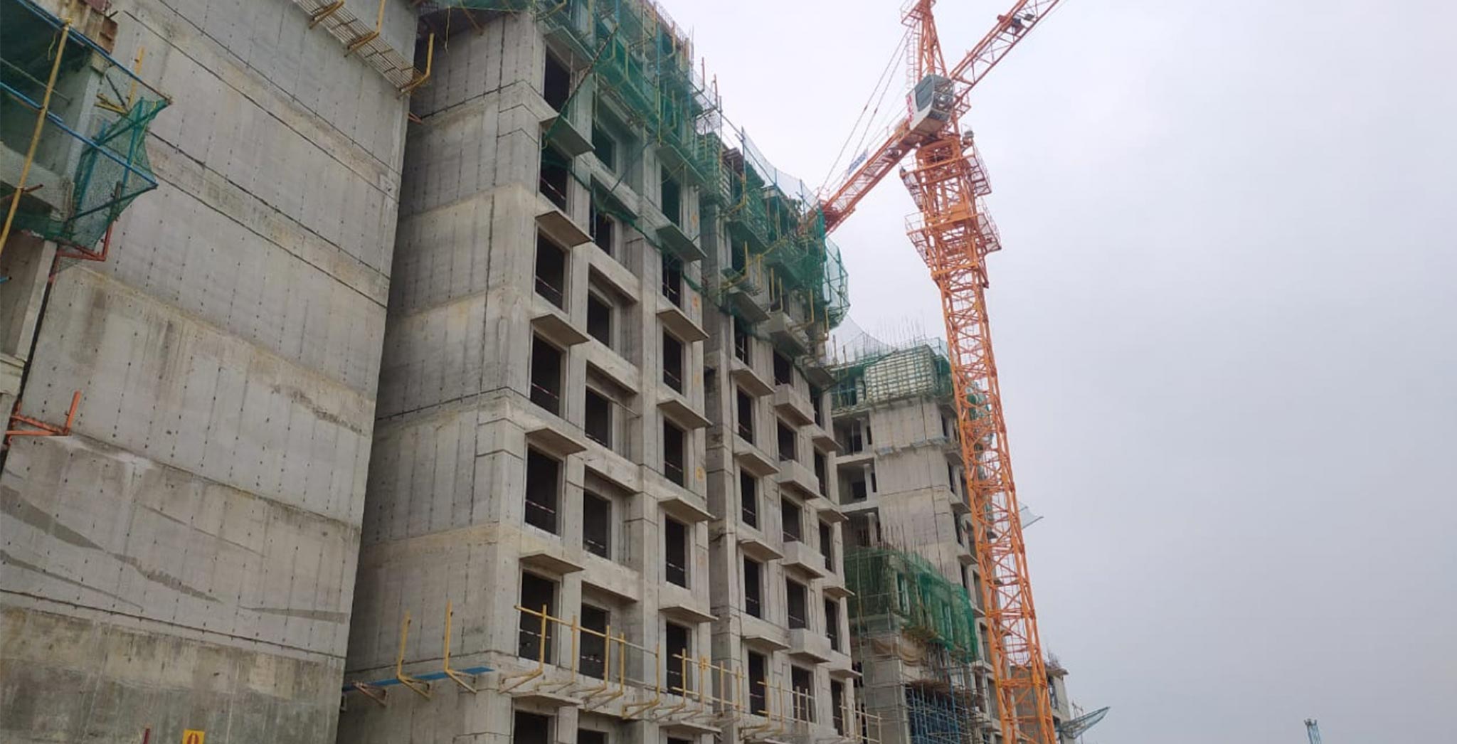 Oct 2020 - Gallium Block: Elevation-South side—GF, 1st, 2nd, 3rd, 4th, 5th, 6th, & 7th Floor