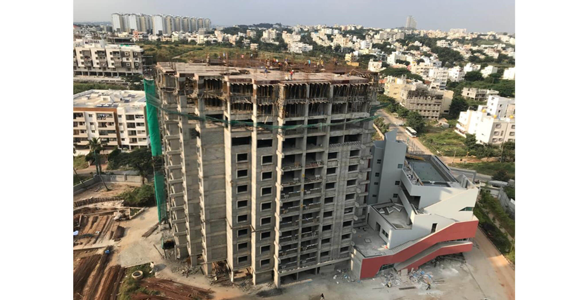 Oct 2020 - Tower A: 12th floor slab completed