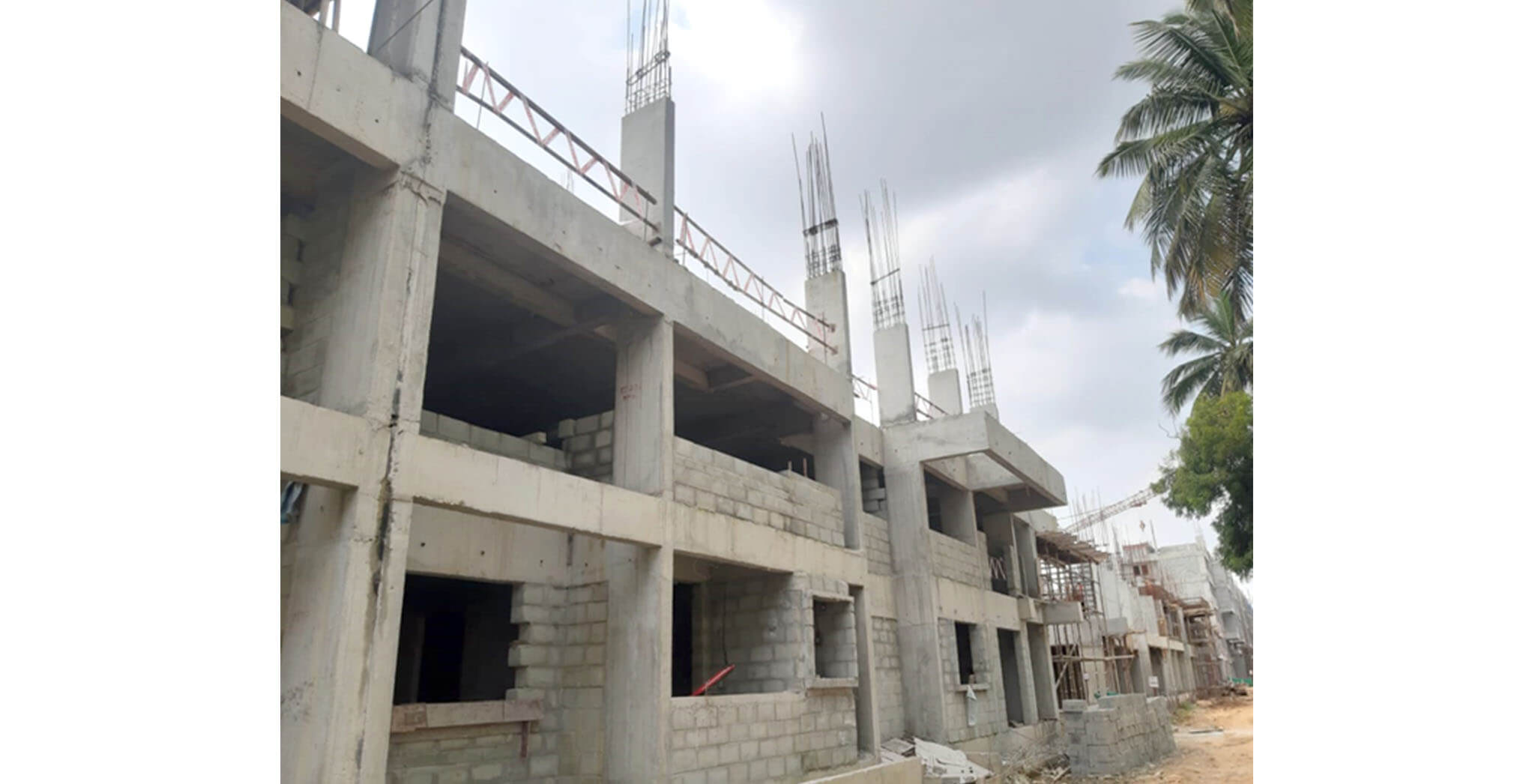 Oct 2020 - Towers C & V: 2nd floor slab completed; Towers D and U: 2nd floor slab work-in-progress