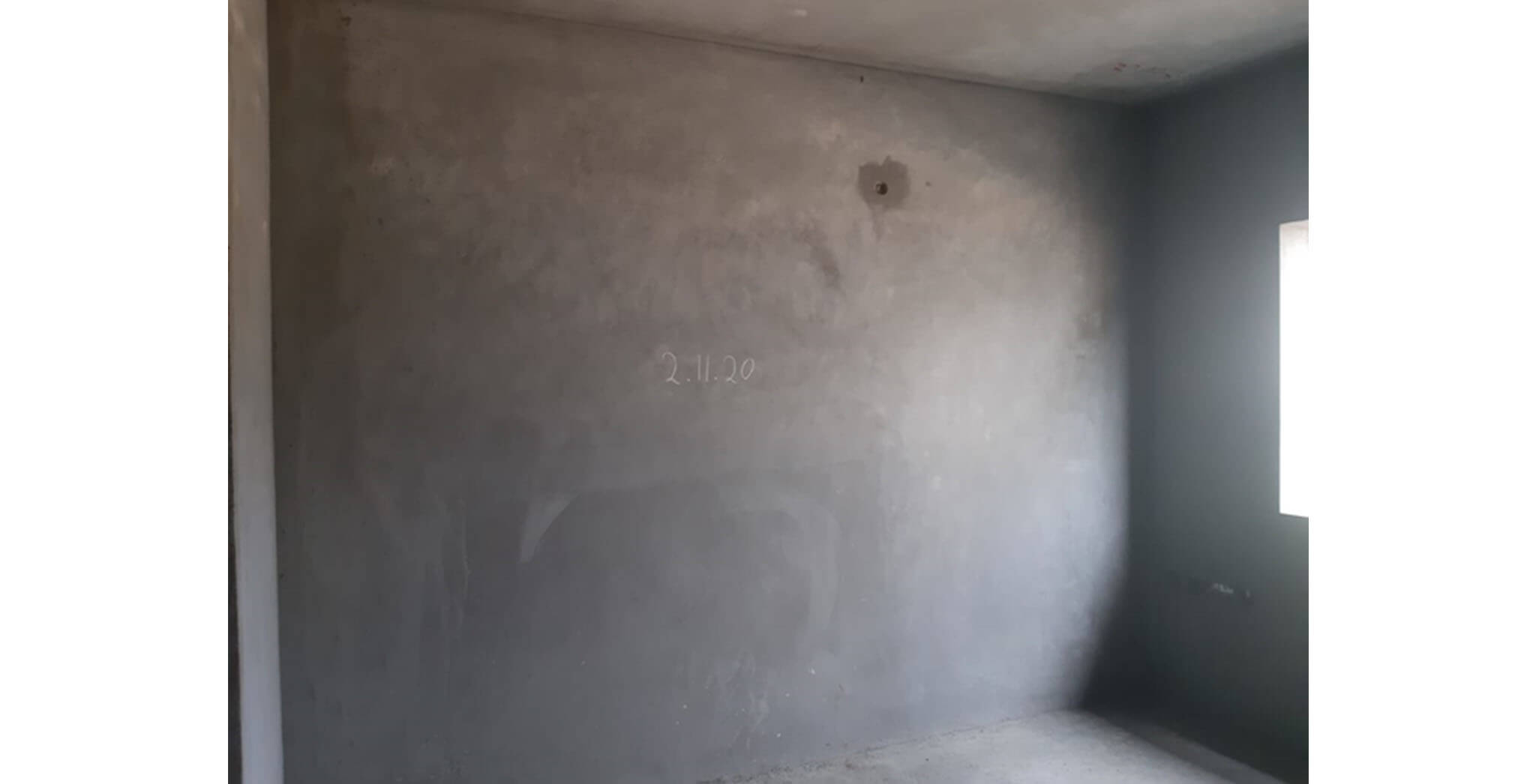 Oct 2020 - Towers U and V: Plastering work-in-progress