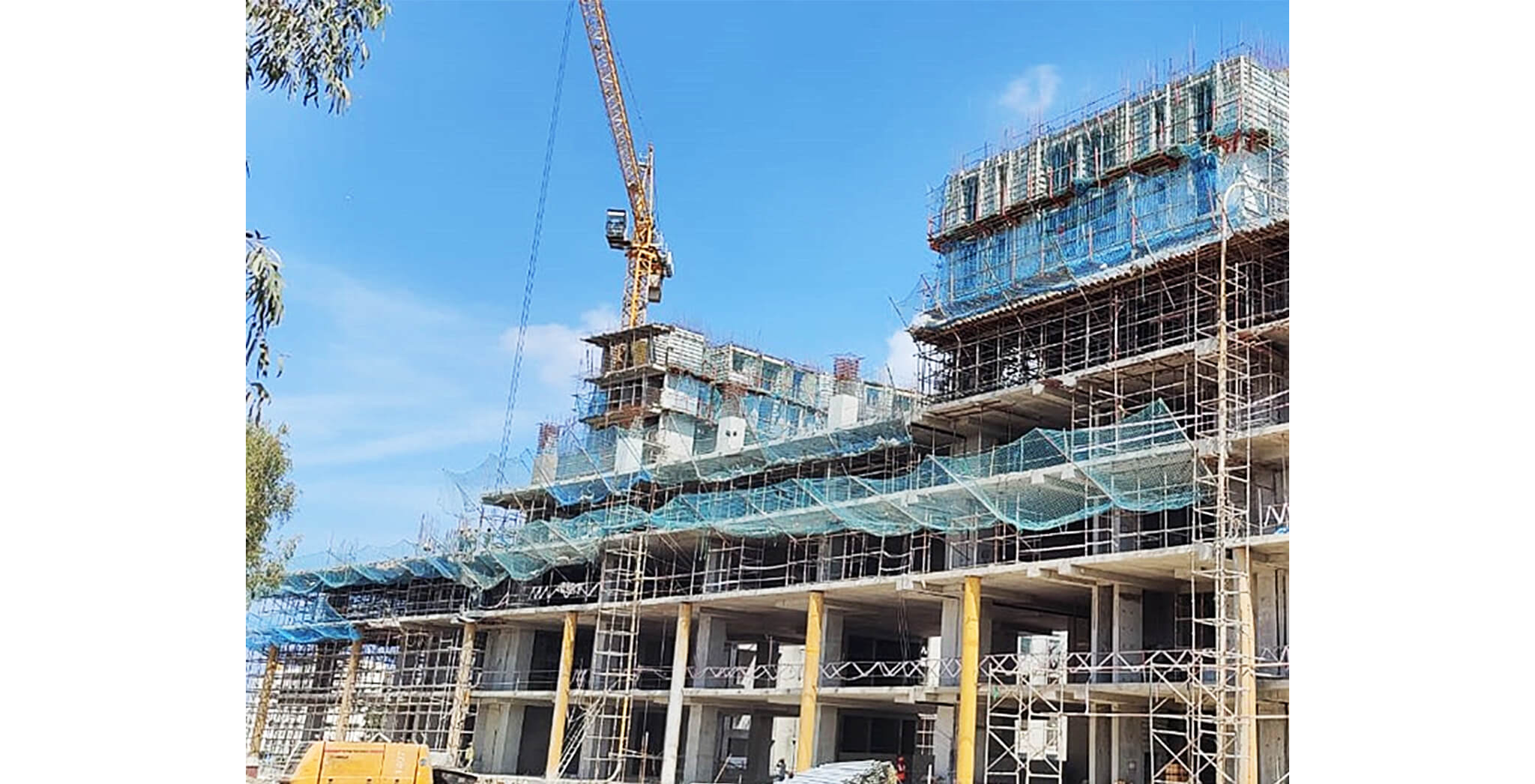 Dec 2020 - Eden: Tower B—Part of 5th floor structure work-in-progress