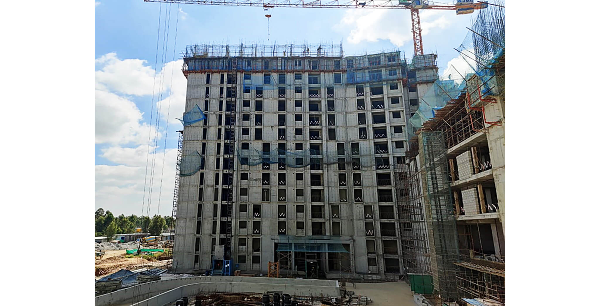 Dec 2020 - Eden: Tower E—Part of 12th and 14th floor structure work-in-progress