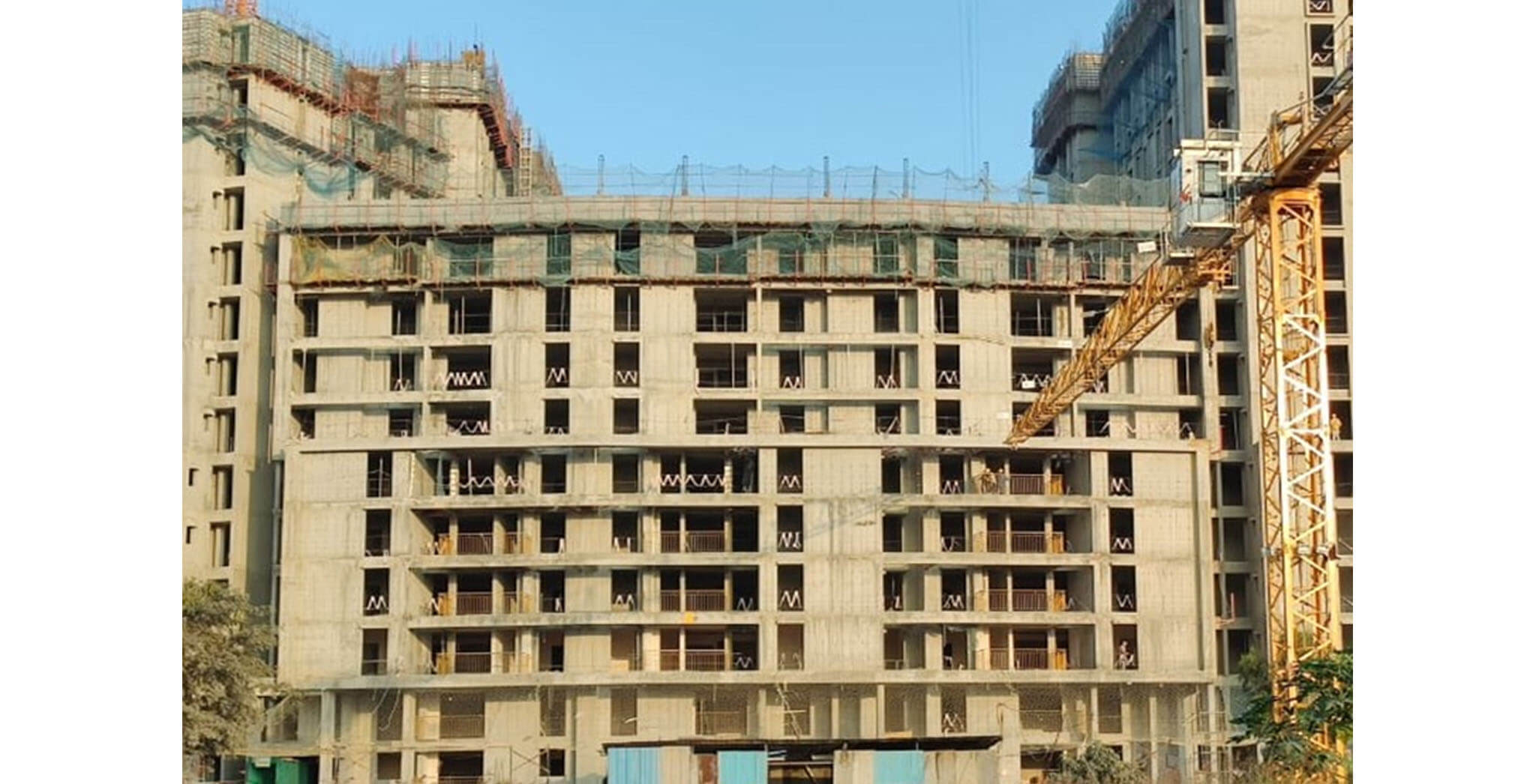 Dec 2020 - Serene: Terrace slab completed