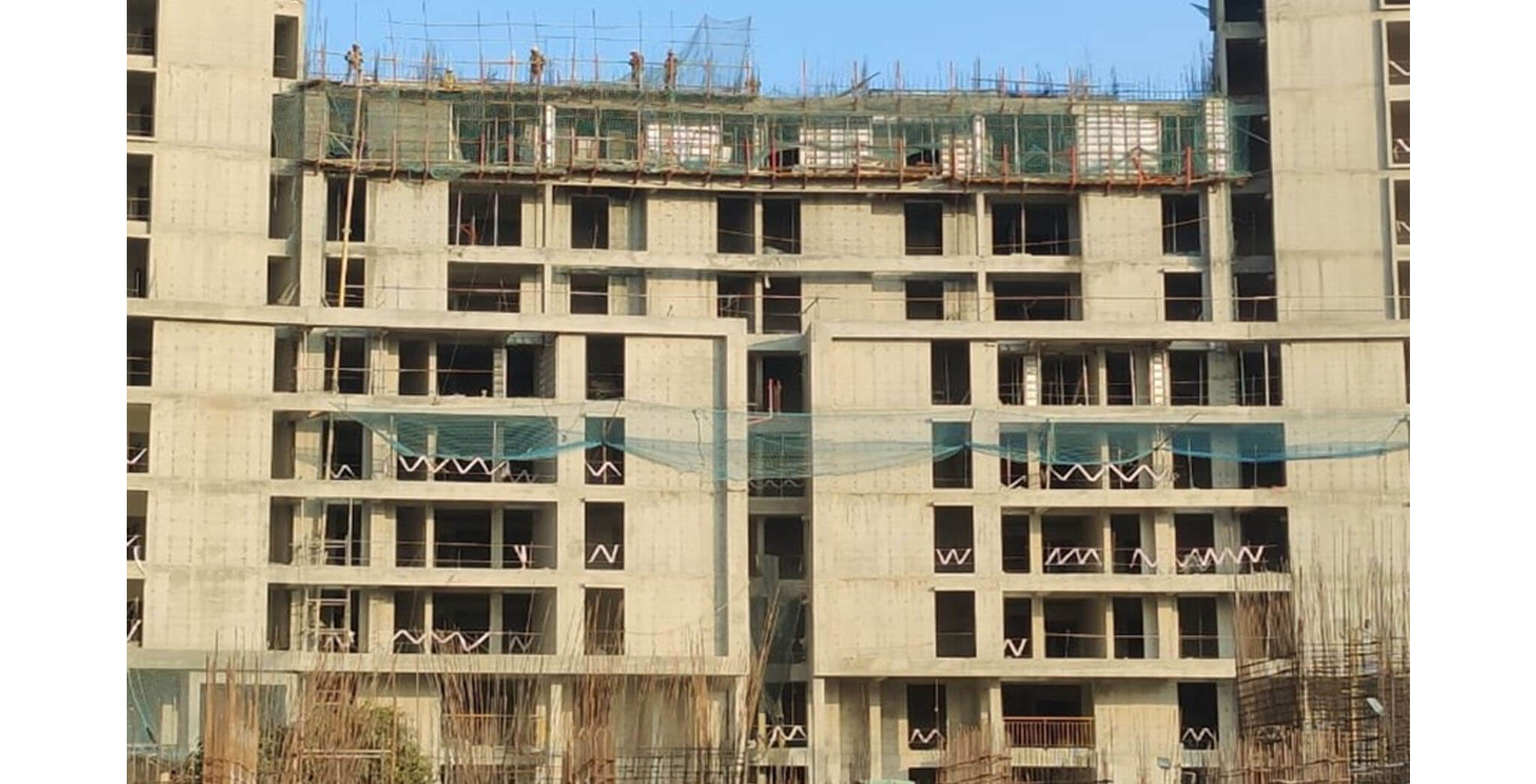 Dec 2020 - Serene: Serene terrace floor slab structure work-in-progress
