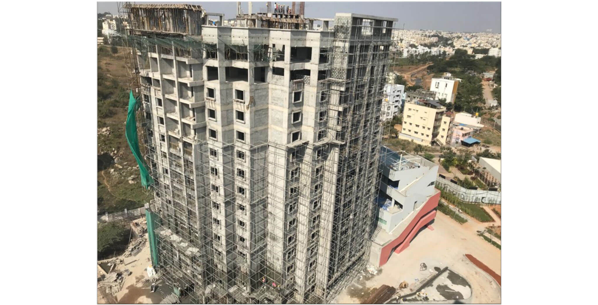 Jan 2021 - Tower A: Above terrace structure work-in-progress