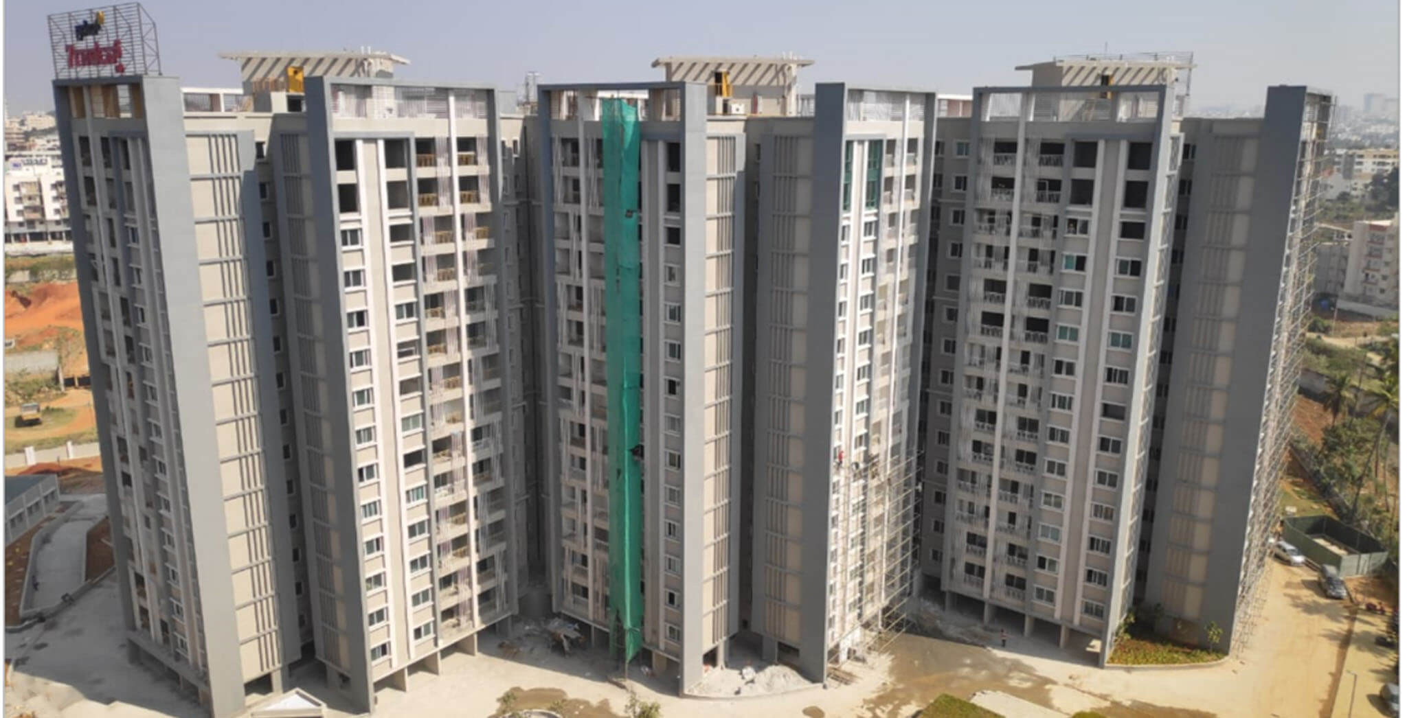 Jan 2021 - Towers B, C, & D: flooring, external painting completed. Common area finishing and flat finishing work-in-progress