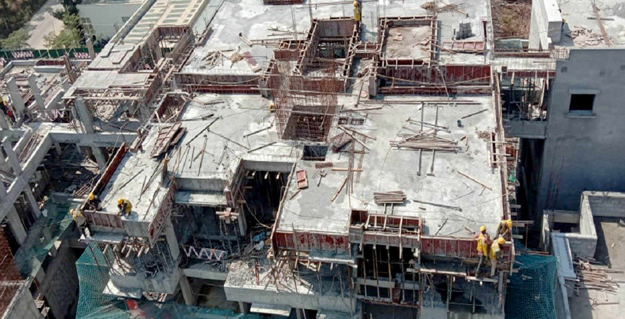 Feb 2021 - Casting of D Block Terrace slab milestone, 24th February 2021