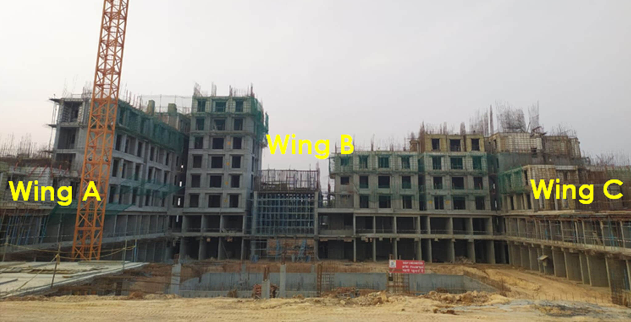 Feb 2021 - Helio Block: North elevation—Overall progress