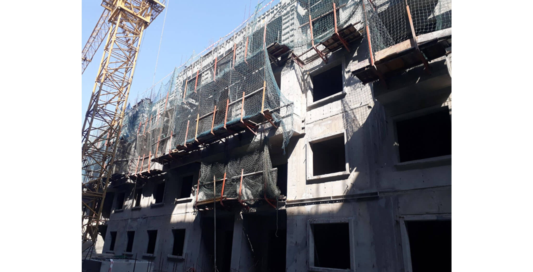 Feb 2021 - K Block: Fourth floor slab completed