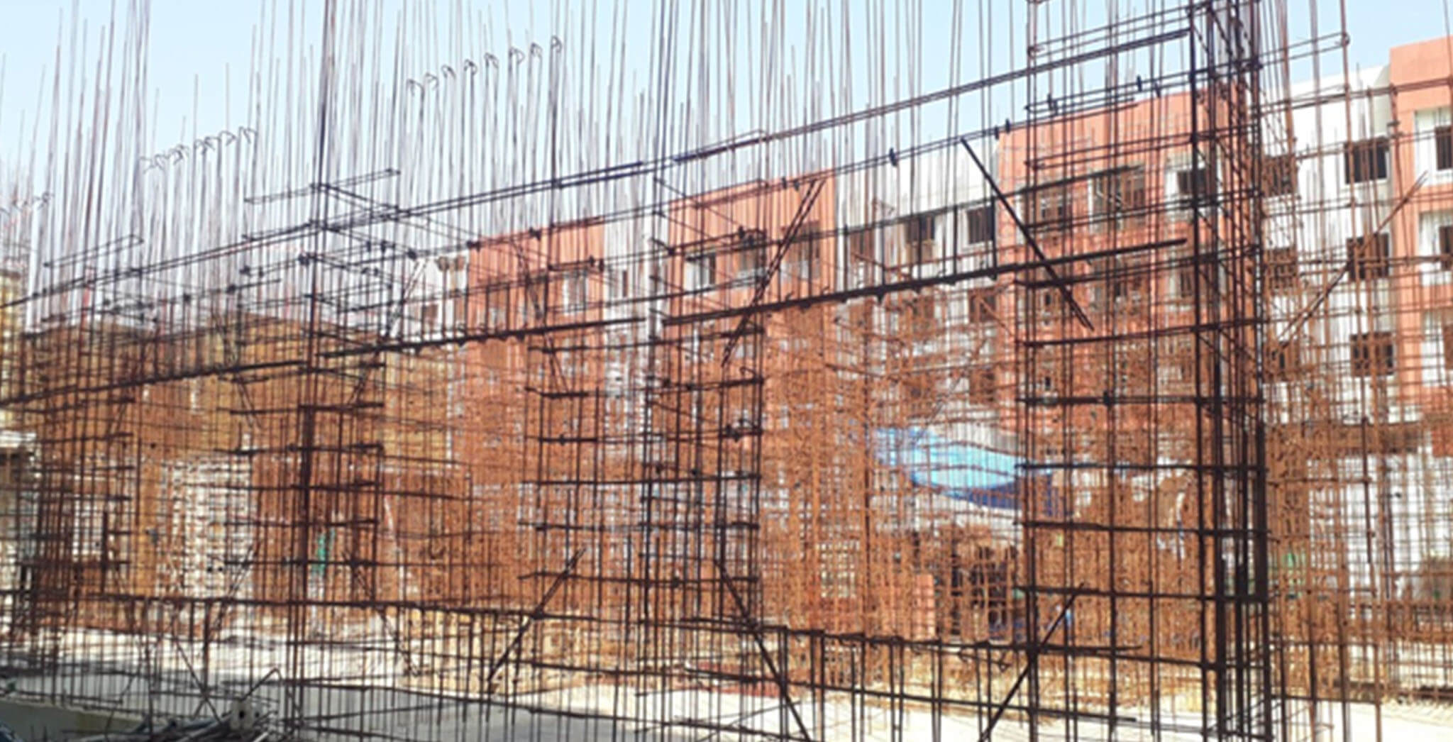 Feb 2021 - J Block: First floor slab work-in-progress