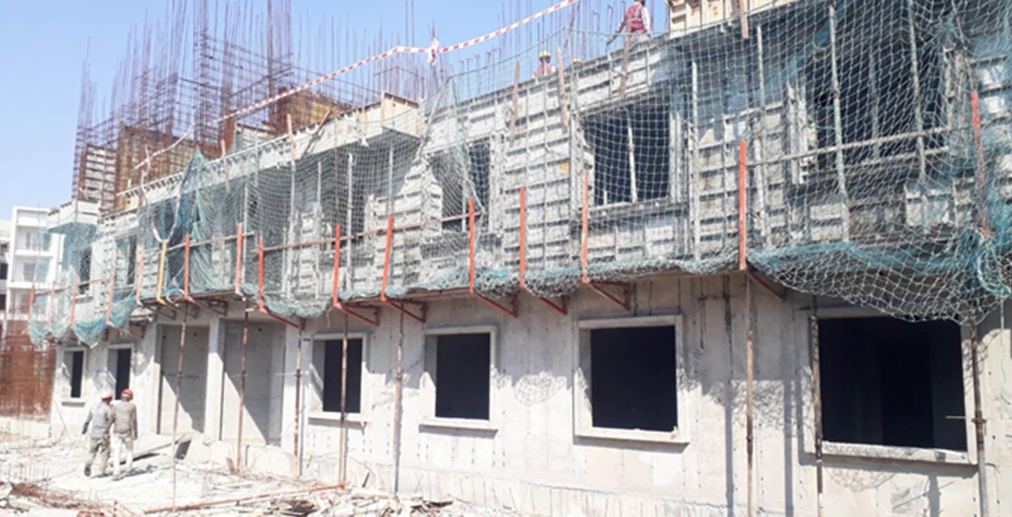 Feb 2021 - I Block: Third floor slab work-in-progress