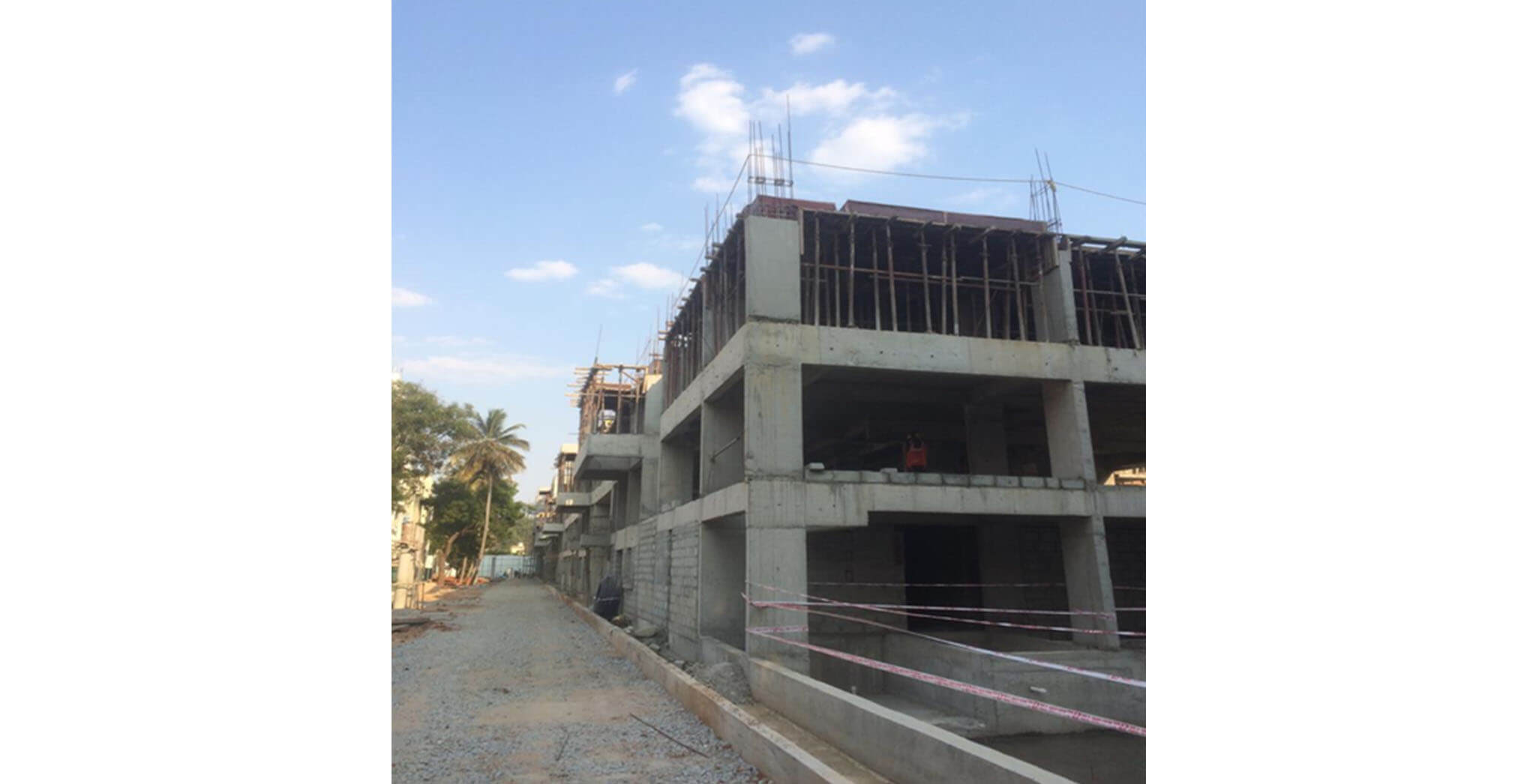 Feb 2021 - North side driveway work (GSB) under progress