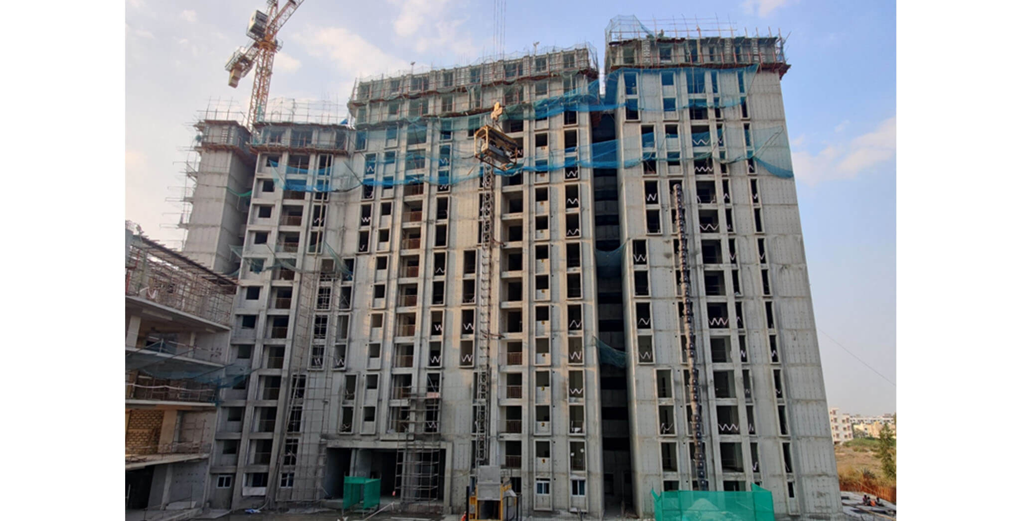 Feb 2021 - Eden: Tower A—Part of 14th & 16th floor structure work-in-progress