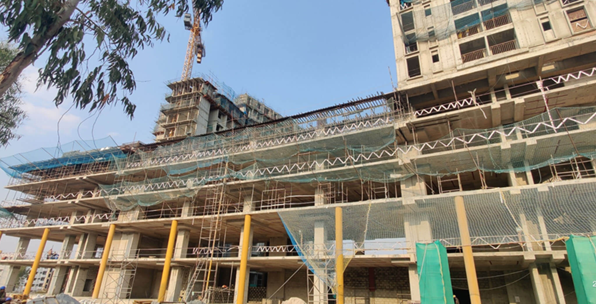 Feb 2021 - Eden: Tower B—Part of 5th floor structure work-in-progress