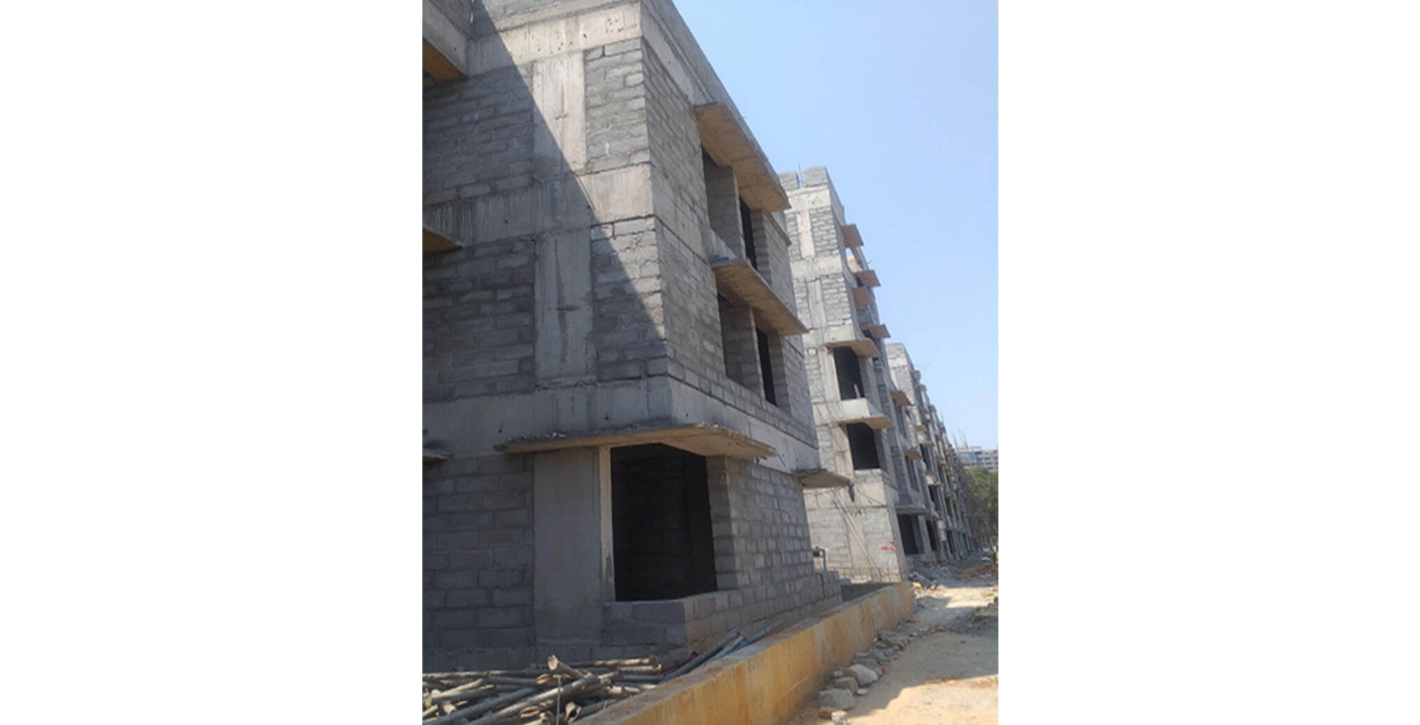 Feb 2021 - North side view: S & R Blocks—Northside view