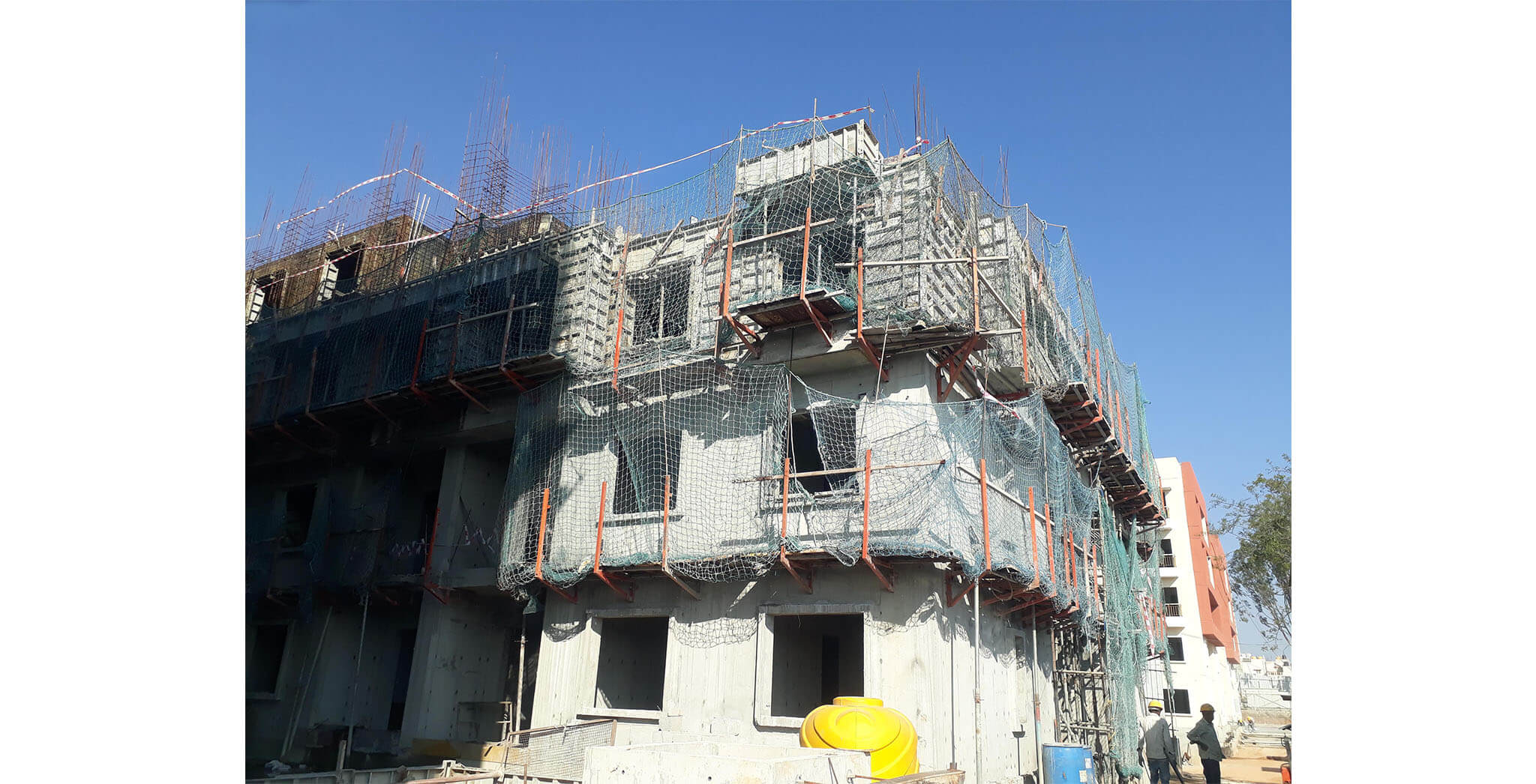 Mar 2021 - L Block: Third floor slab completed on 4th March 2021