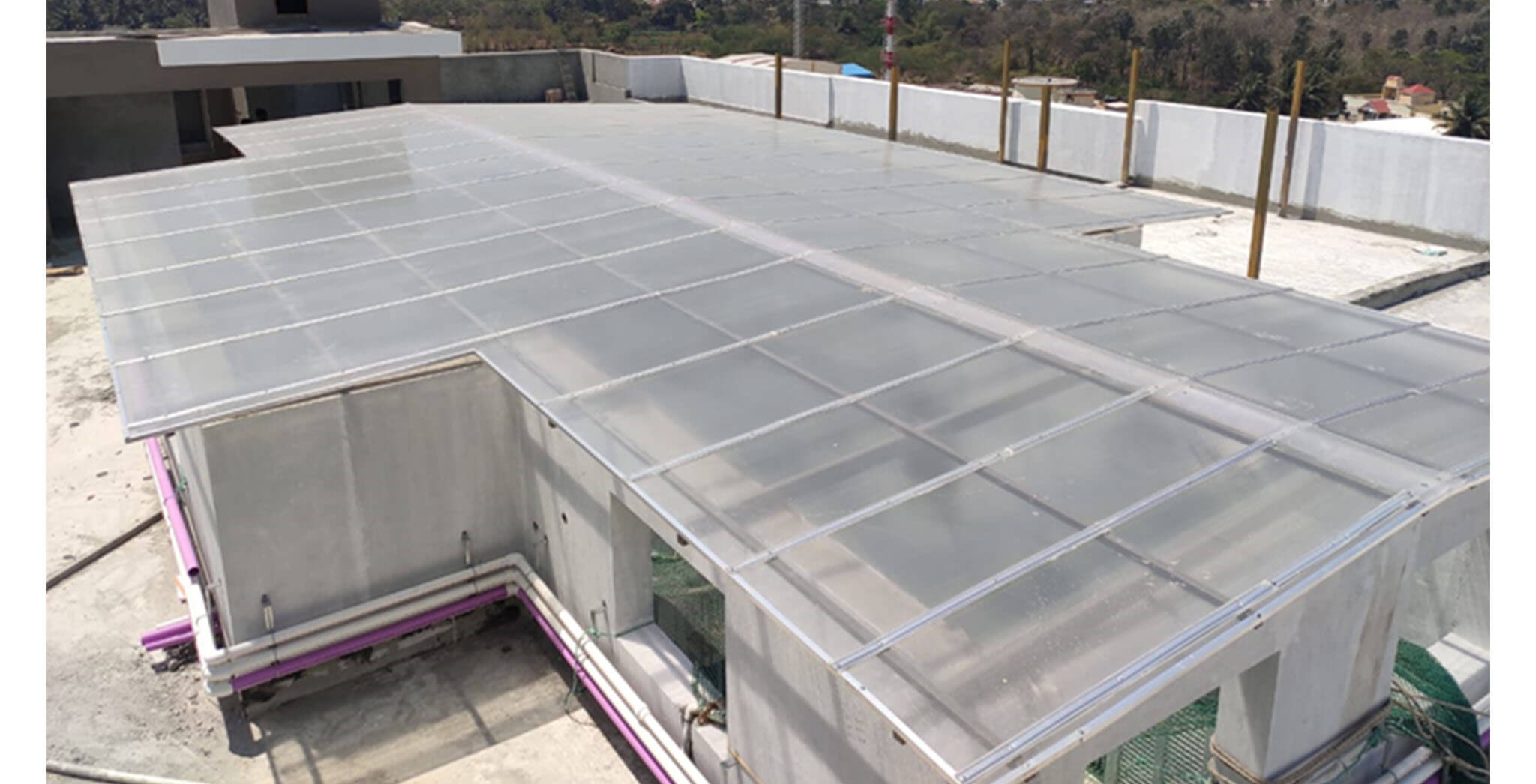 Feb 2021 - Terrace: MS works & skylight in progress