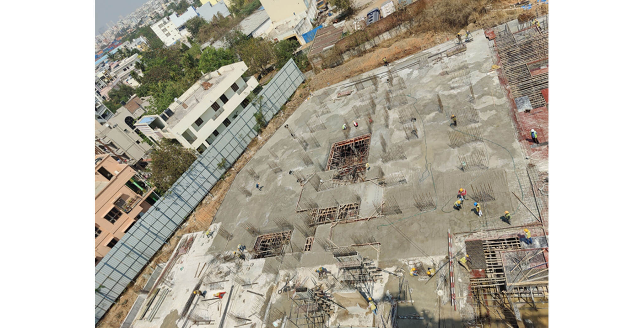 Mar 2021 - Tower A1: Lower basement floor slab completed (Milestone–1)