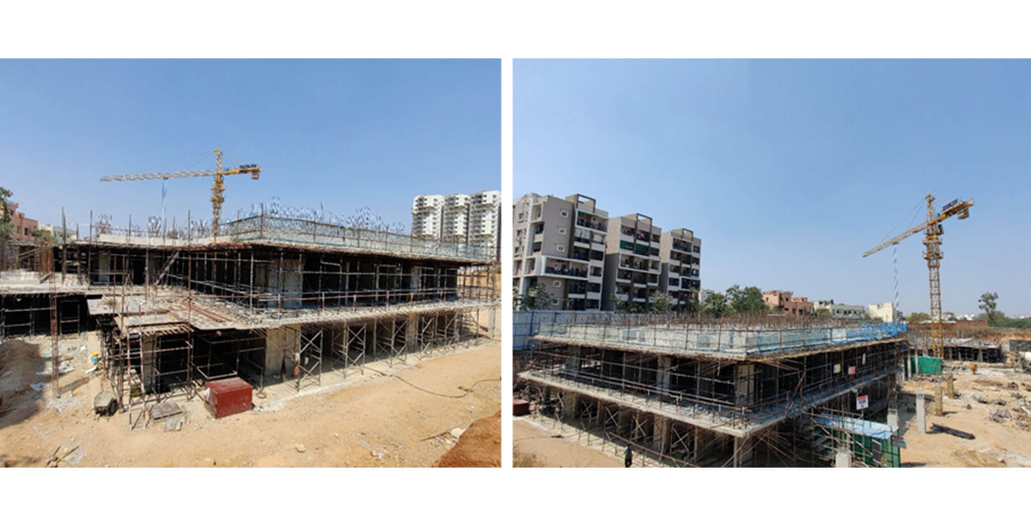 Mar 2021 - Tower A1: Ground floor slab 50% completed