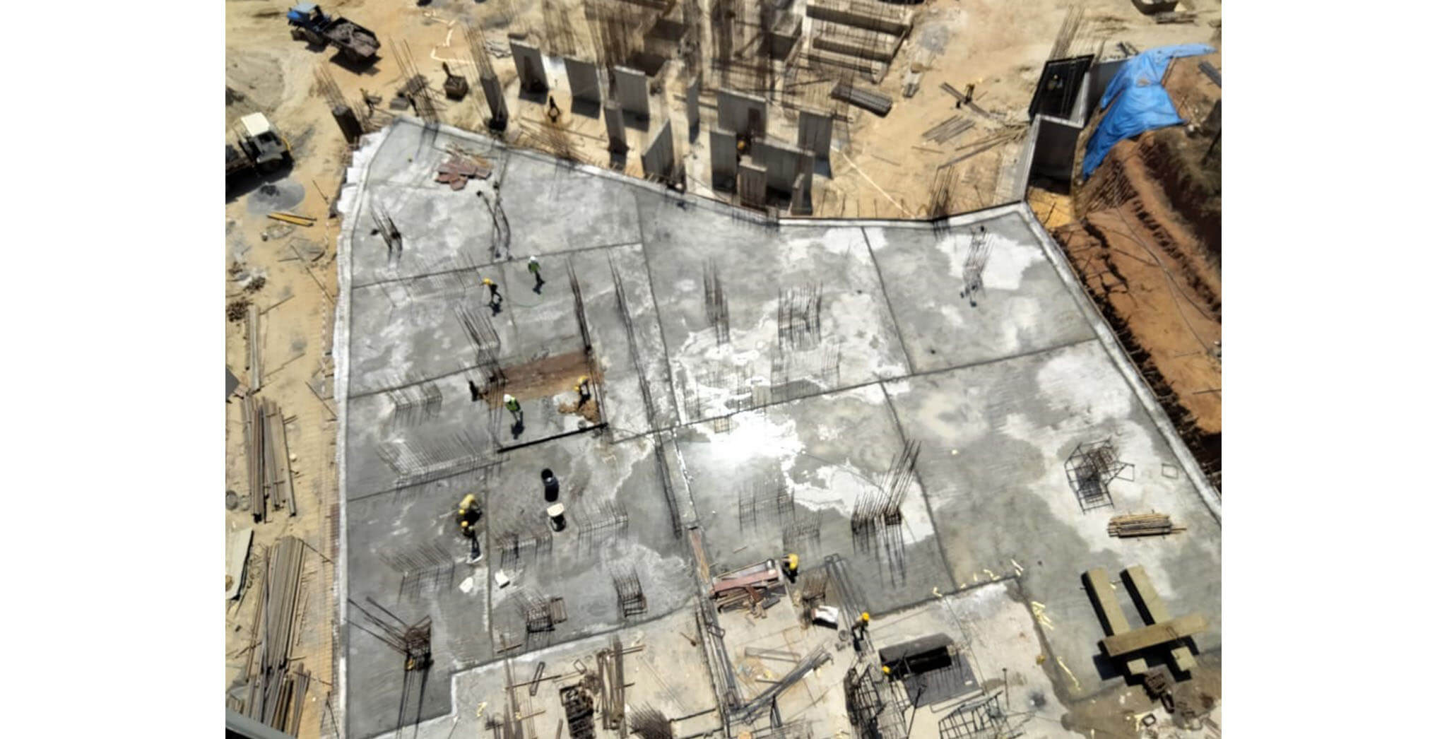 Mar 2021 - Tranquil: Tower Q—On Casting of Upper basement floor slab, 15th March 2021