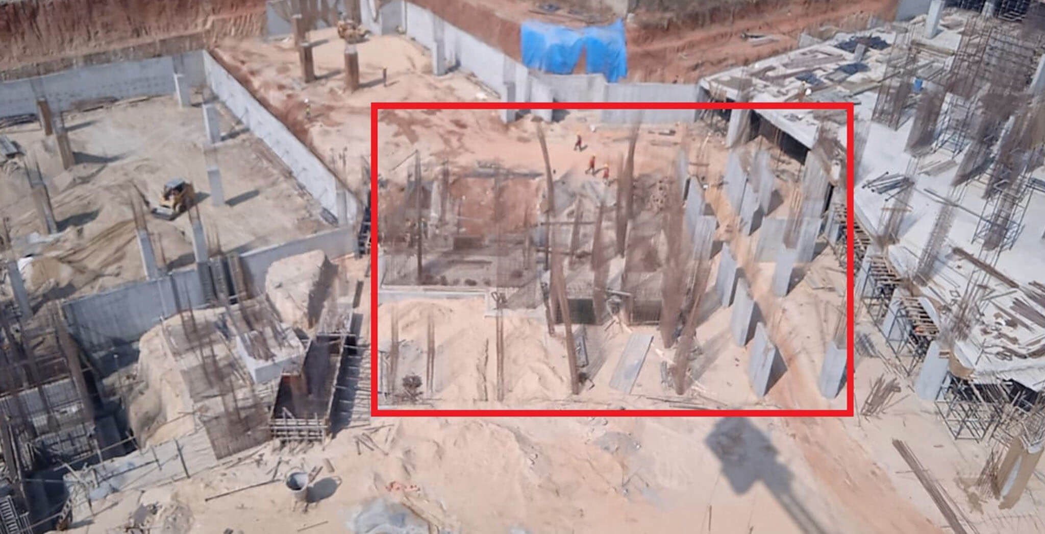 Mar 2021 - Tranquil: Tower P—on casting of footings, 31st March 2021