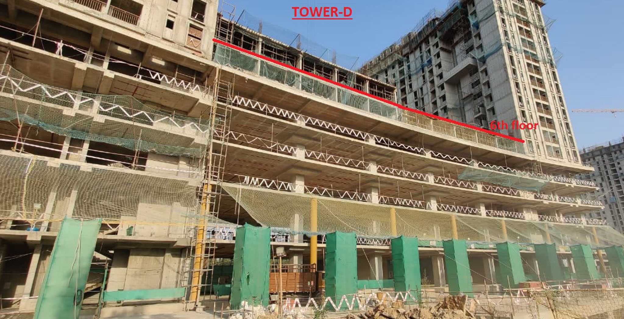 Apr 2021 - Eden: Tower D—On completion of sixth floor slab milestone, 3rd April 2021