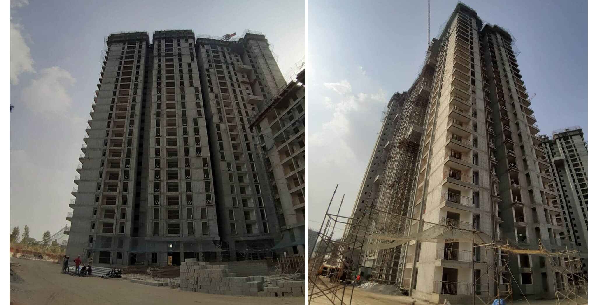 Mar 2021 - Serene: Tower H—On casting of terrace floor slab, 31st March 2021