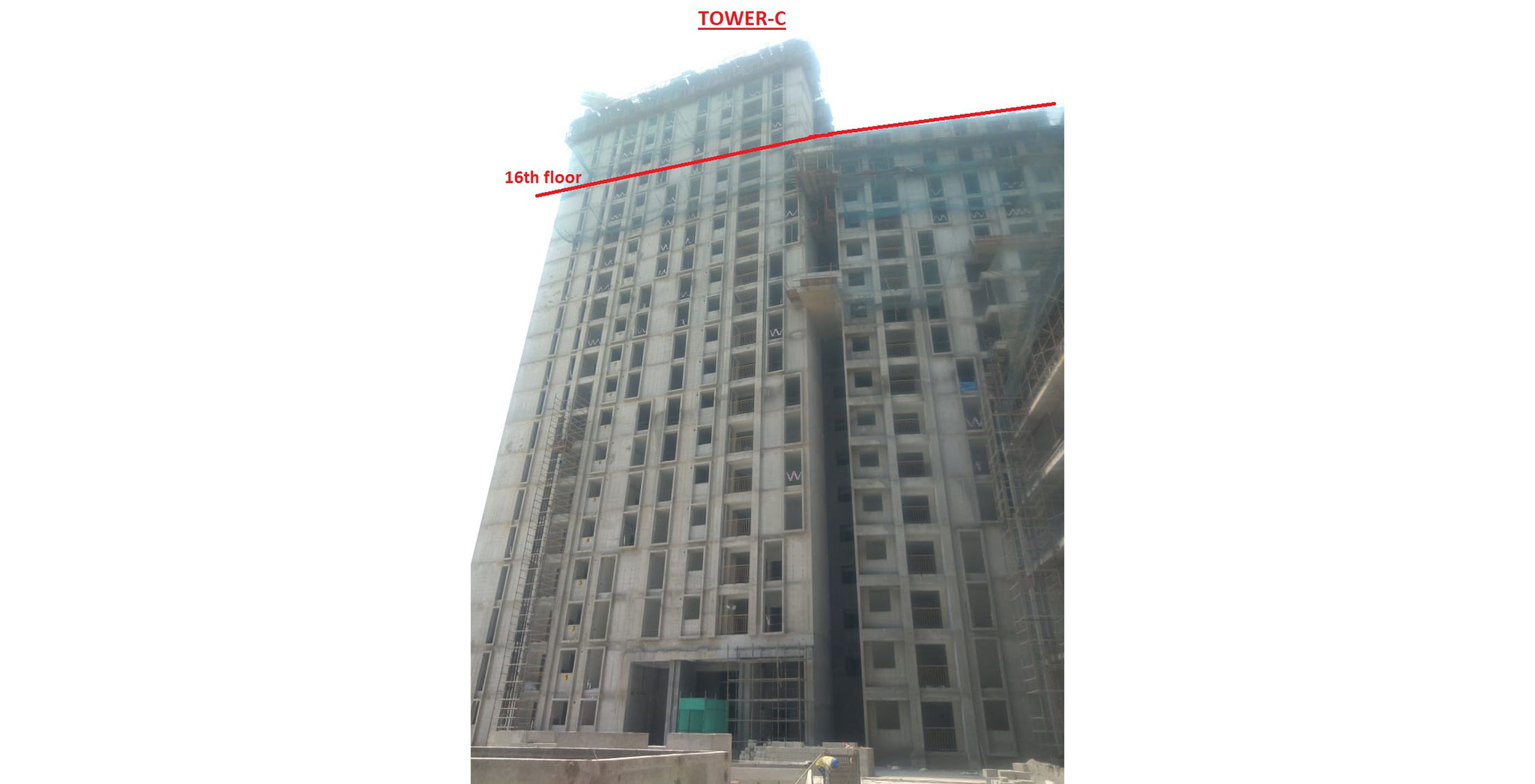 Apr 2021 - Eden: Tower C—Completion of sixteenth floor slab milestone, 6th April 2021