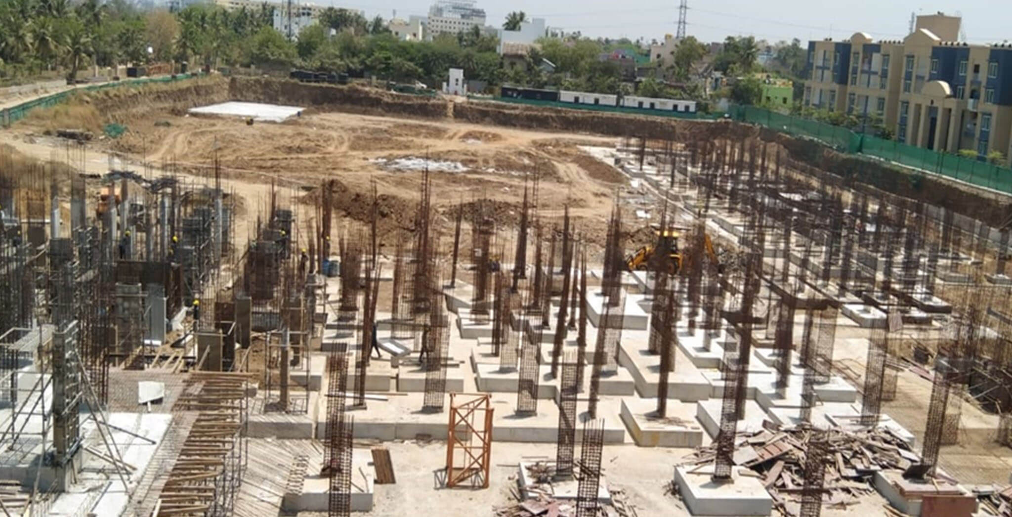 Mar 2021 - Block E, F and L: Excavation completed; Foundational work-in-progress; Mass excavation completed