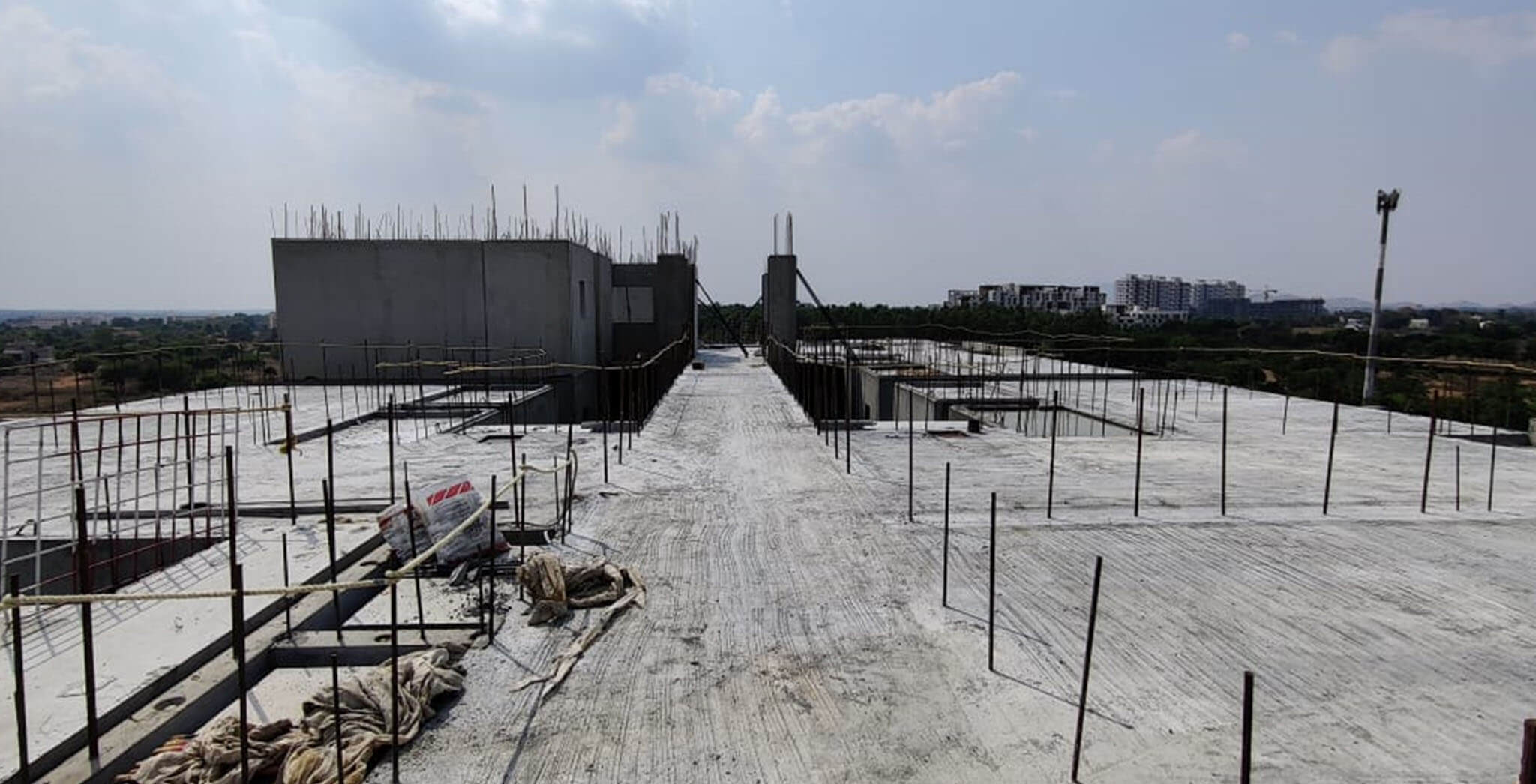 Apr 2021 - C wing: On commencement of seventh floor slab