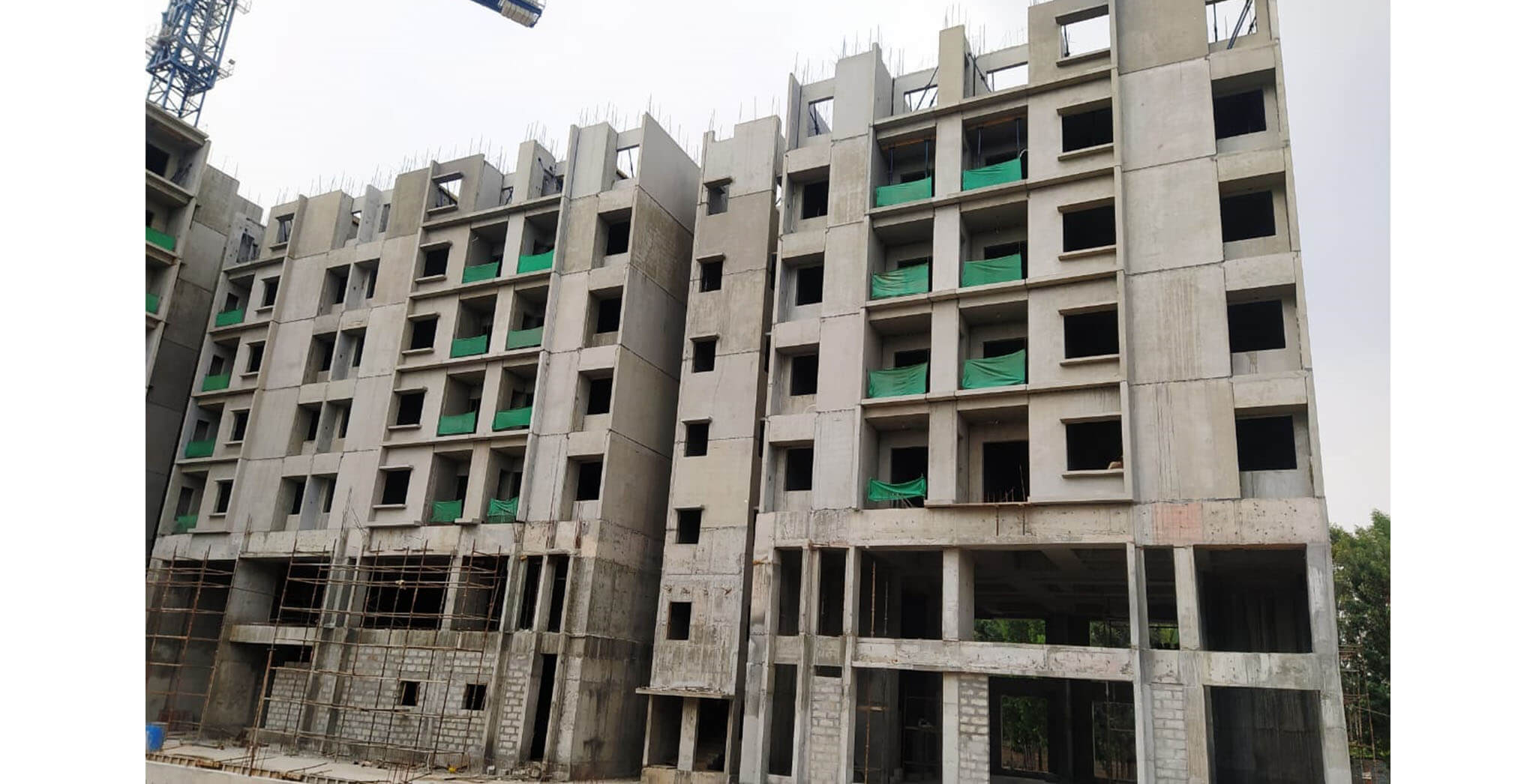 Apr 2021 - B wing: On commencement of fifth floor slab