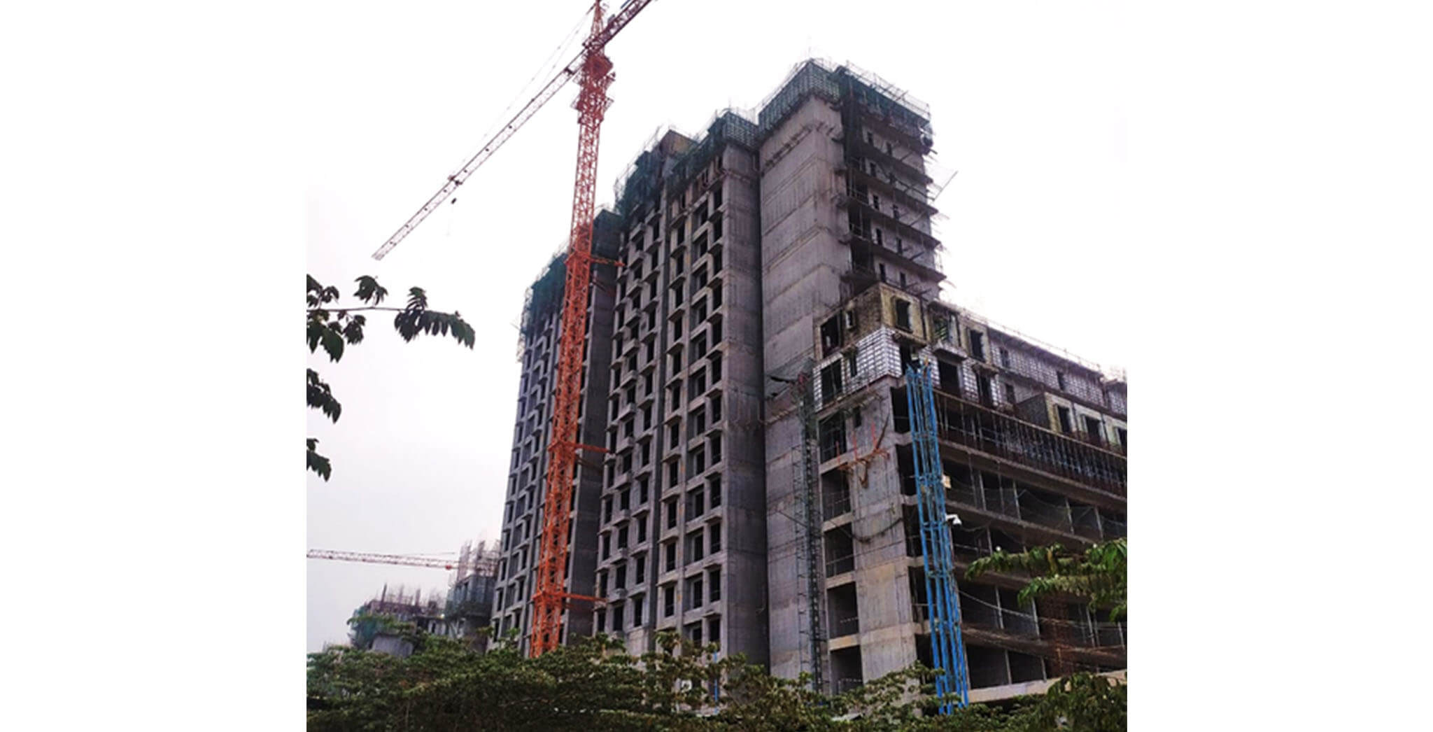 Apr 2021 - Gallium Block: South side elevation—Ground floor to 18th floor