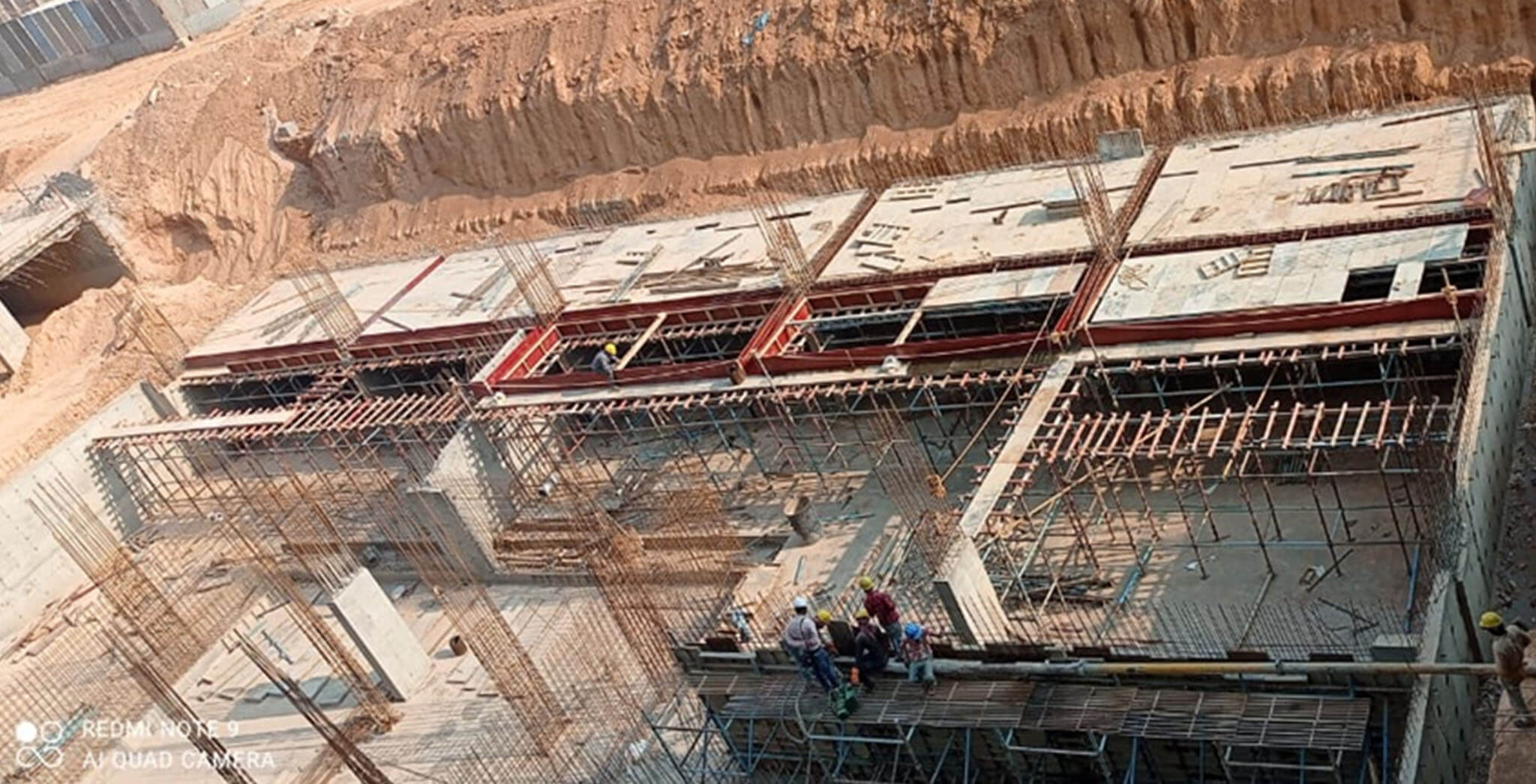 Apr 2021 - Gallium Block: UG sump wall and slab work-in-progress