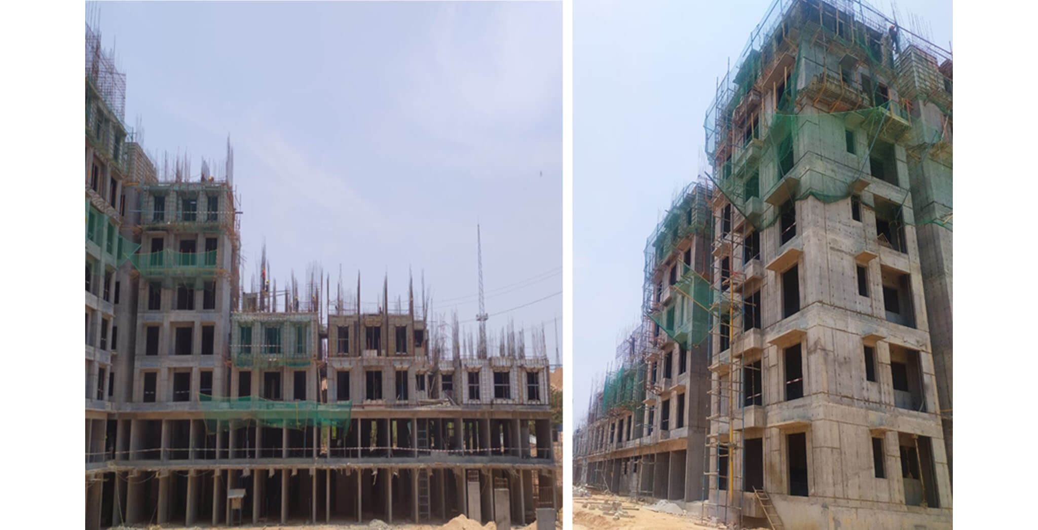 Apr 2021 - Helio Block: Wing C (l to r): East and West elevations