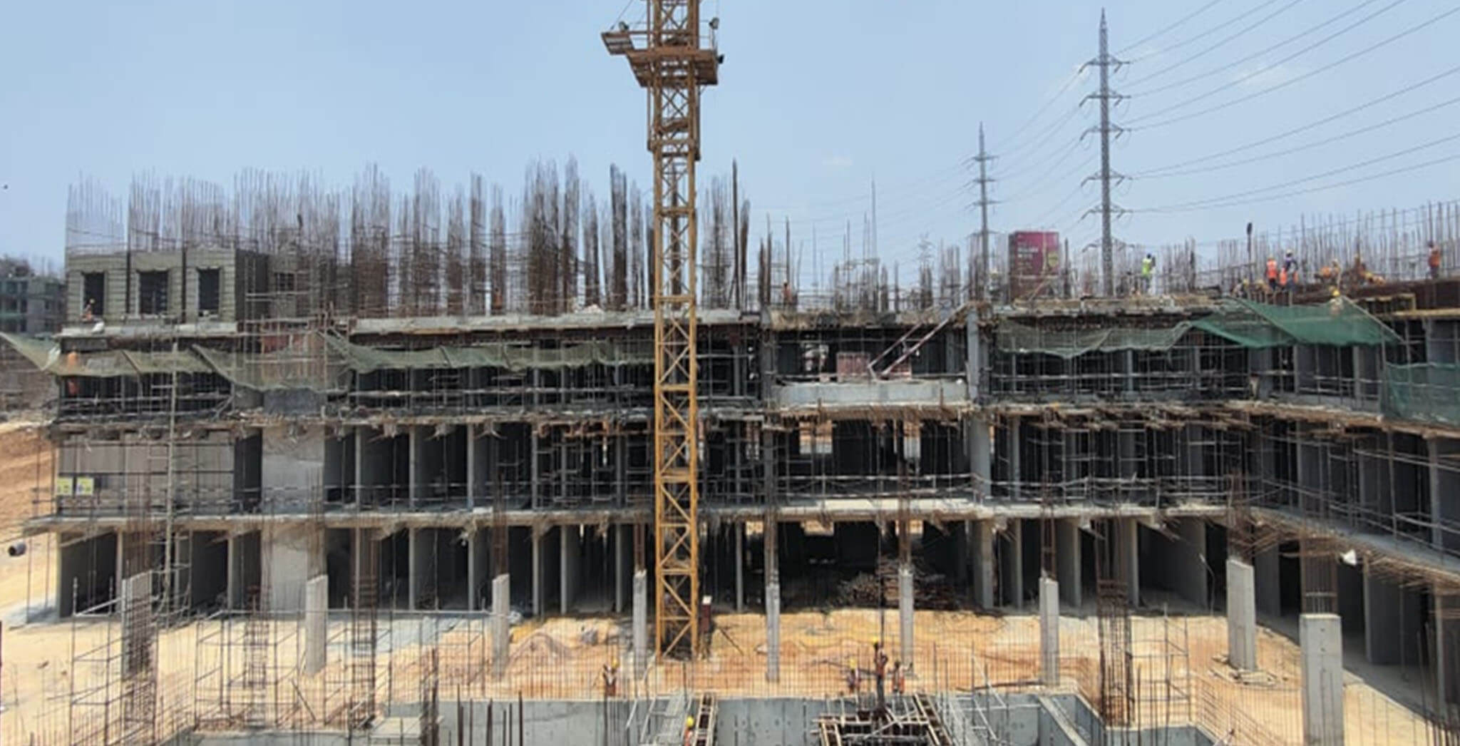Apr 2021 - Jasper Block: Wing A—Flats 0101, 0102 aluminium shuttering work-in-progress