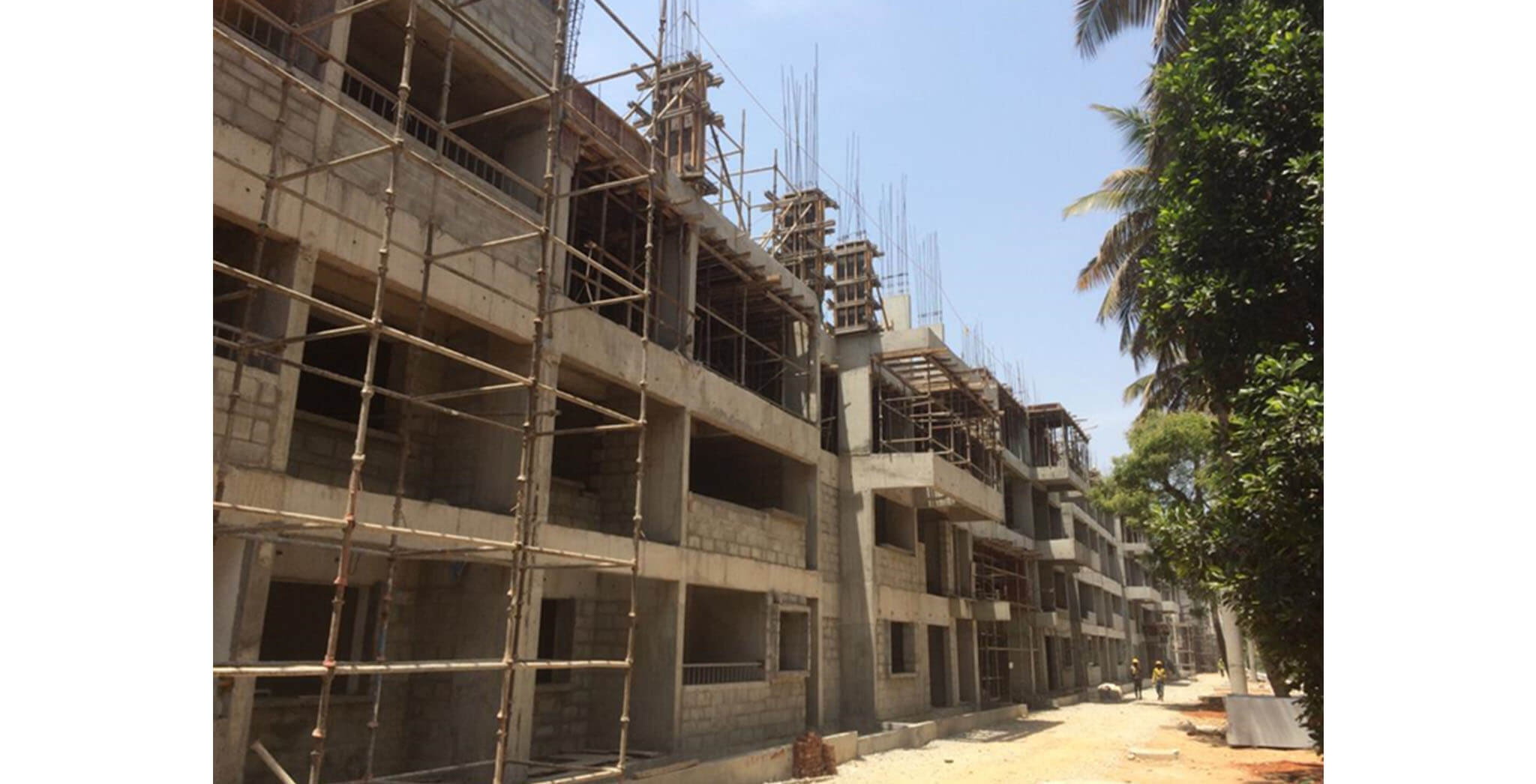 Apr 2021 - Towers U and V: 3rd floor slab completed; Tower C: 4th floor slab completed; Tower D: 2nd Floor Slab completed