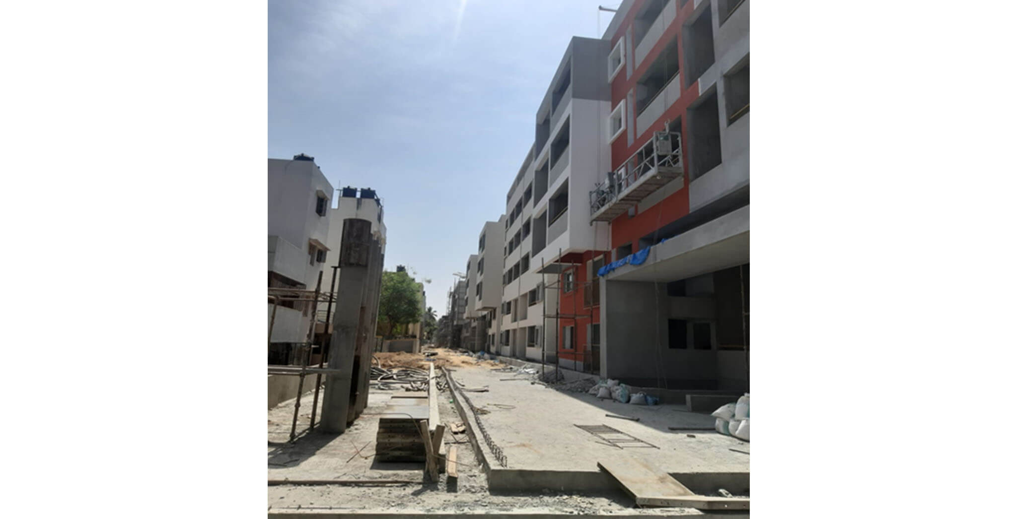 Apr 2021 - Tower F: External texture and painting work-in-progress