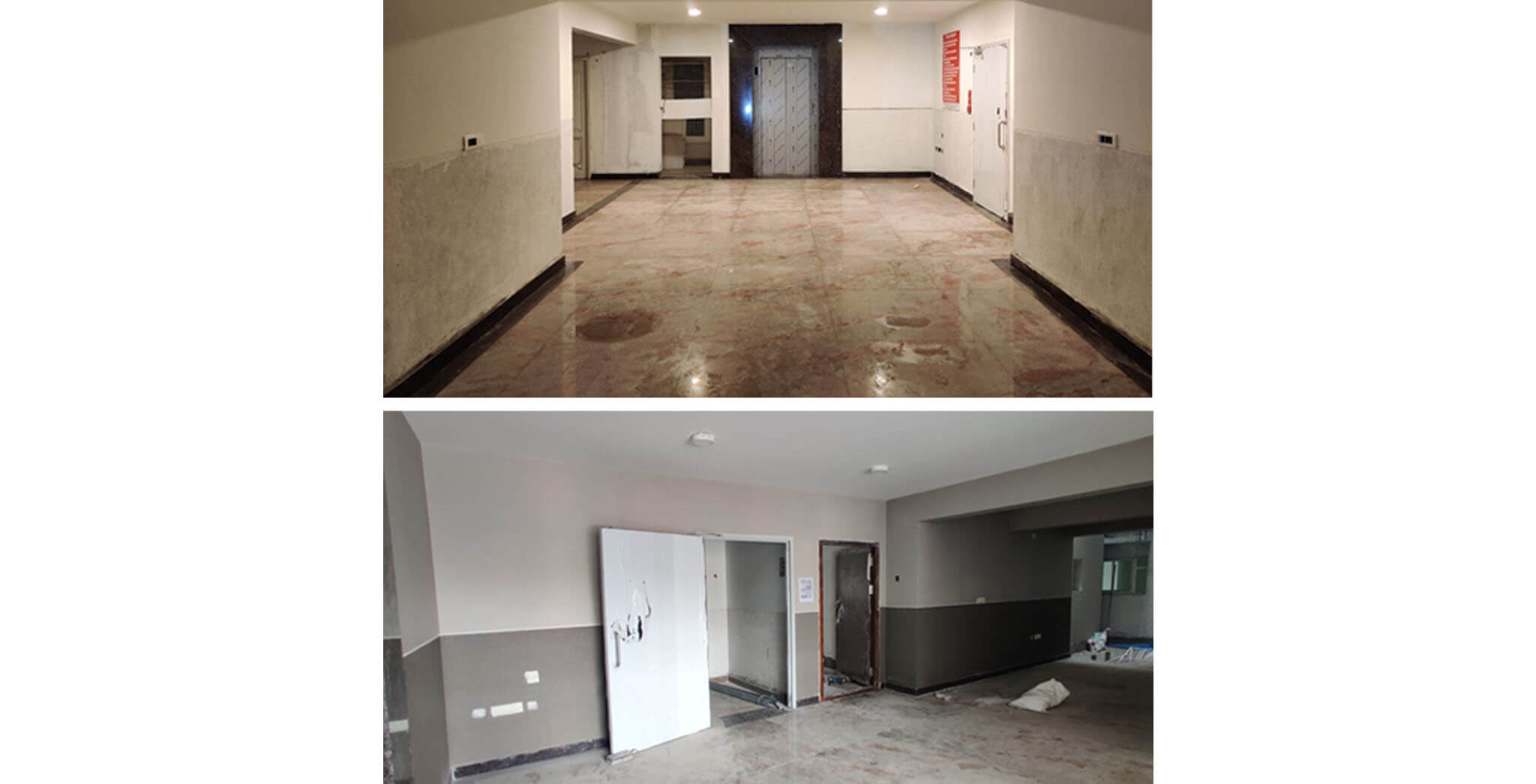 May 2021 - GF lobby area work is completed
