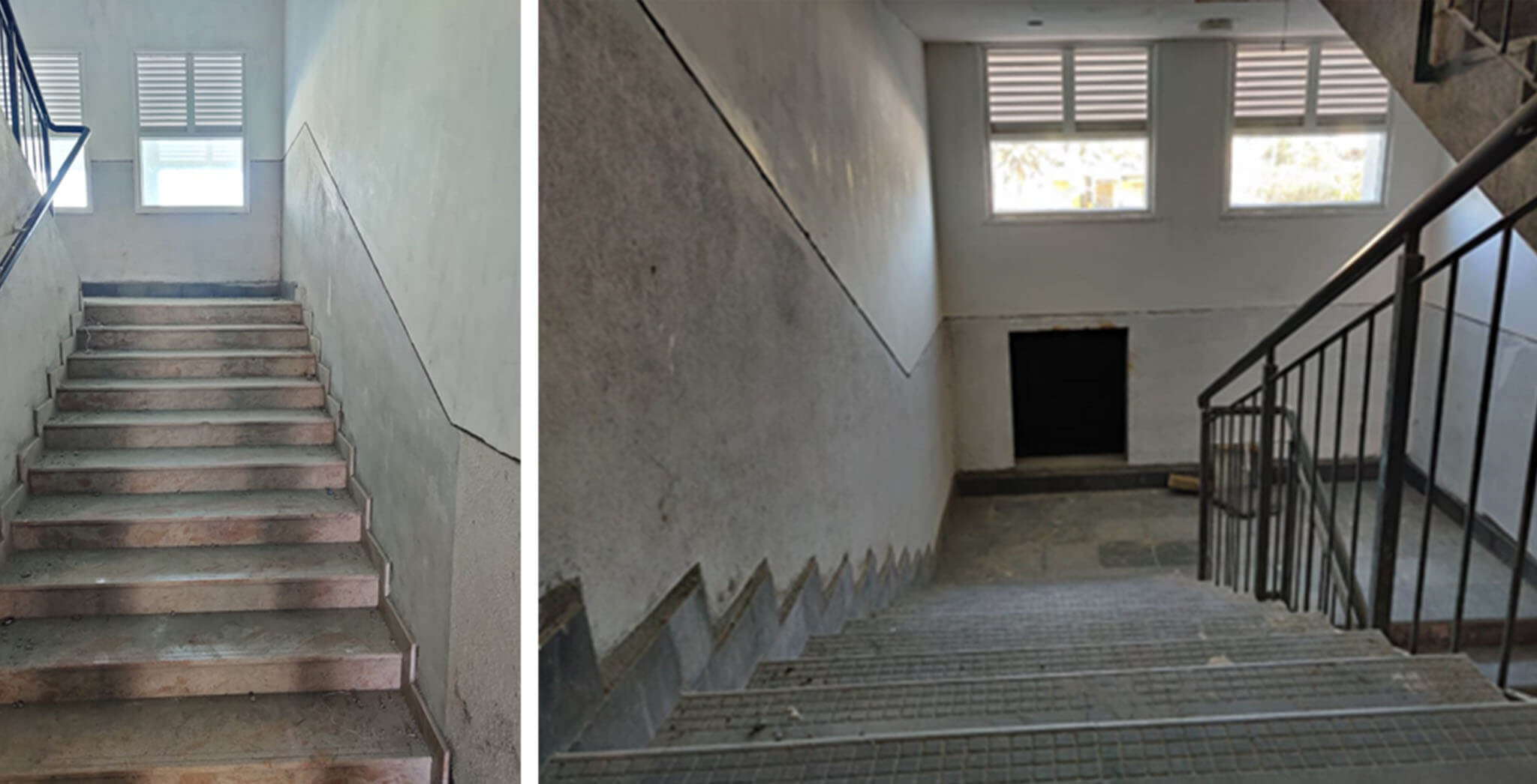 May 2021 - Staircase area—painting work-in-progress