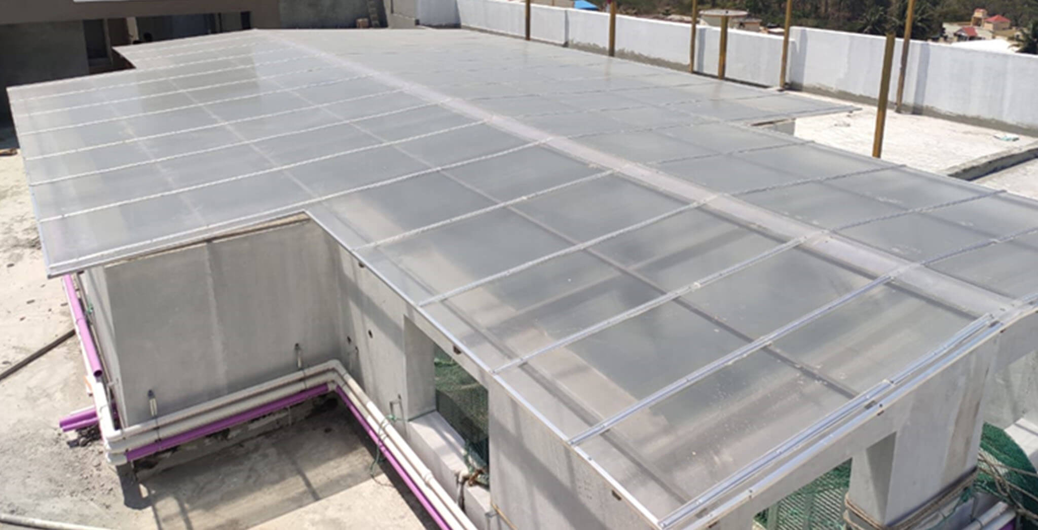 May 2021 - Terrace—MS works & skylight in progress