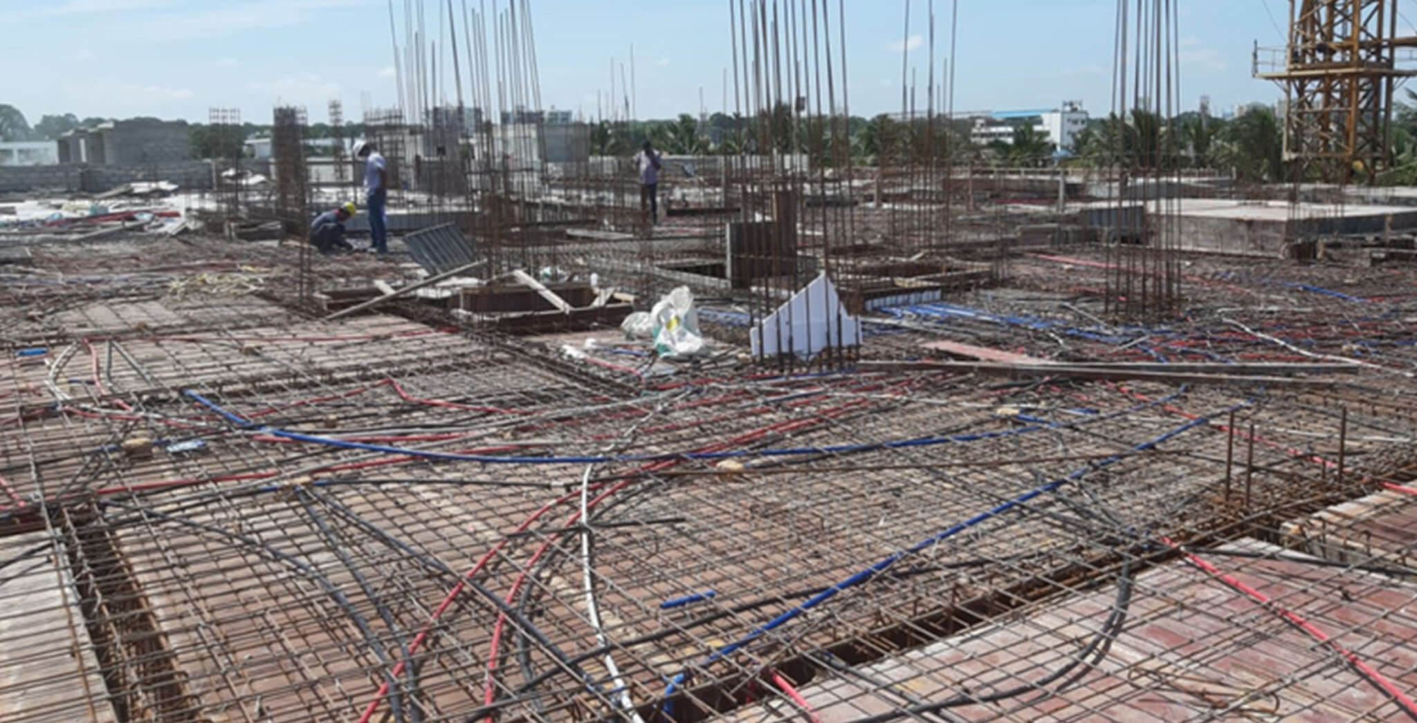 May 2021 - Towers C, U, and V: Terrace floor slab completed