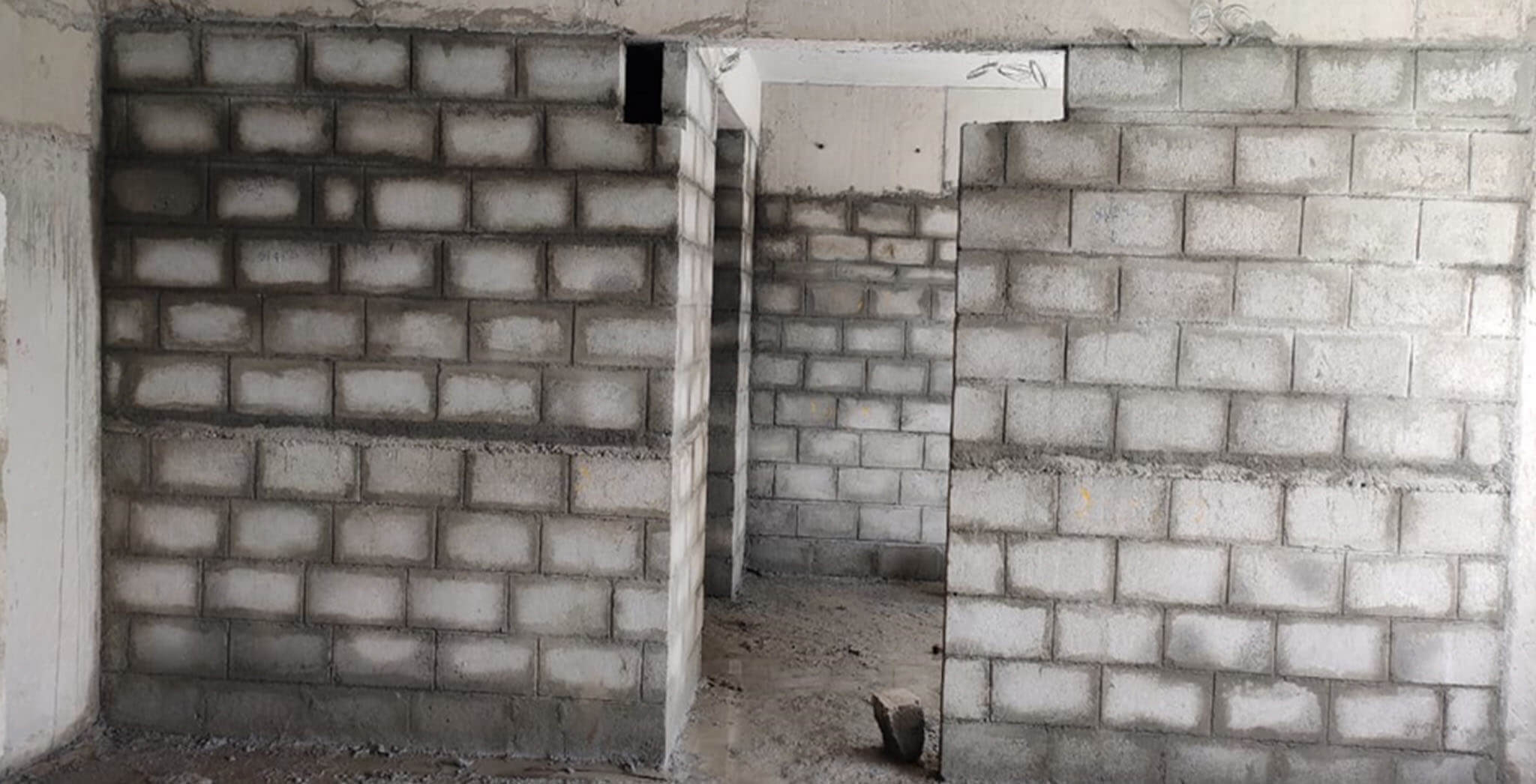 May 2021 - Towers E, F, S, and T: Blockwork are in progress
